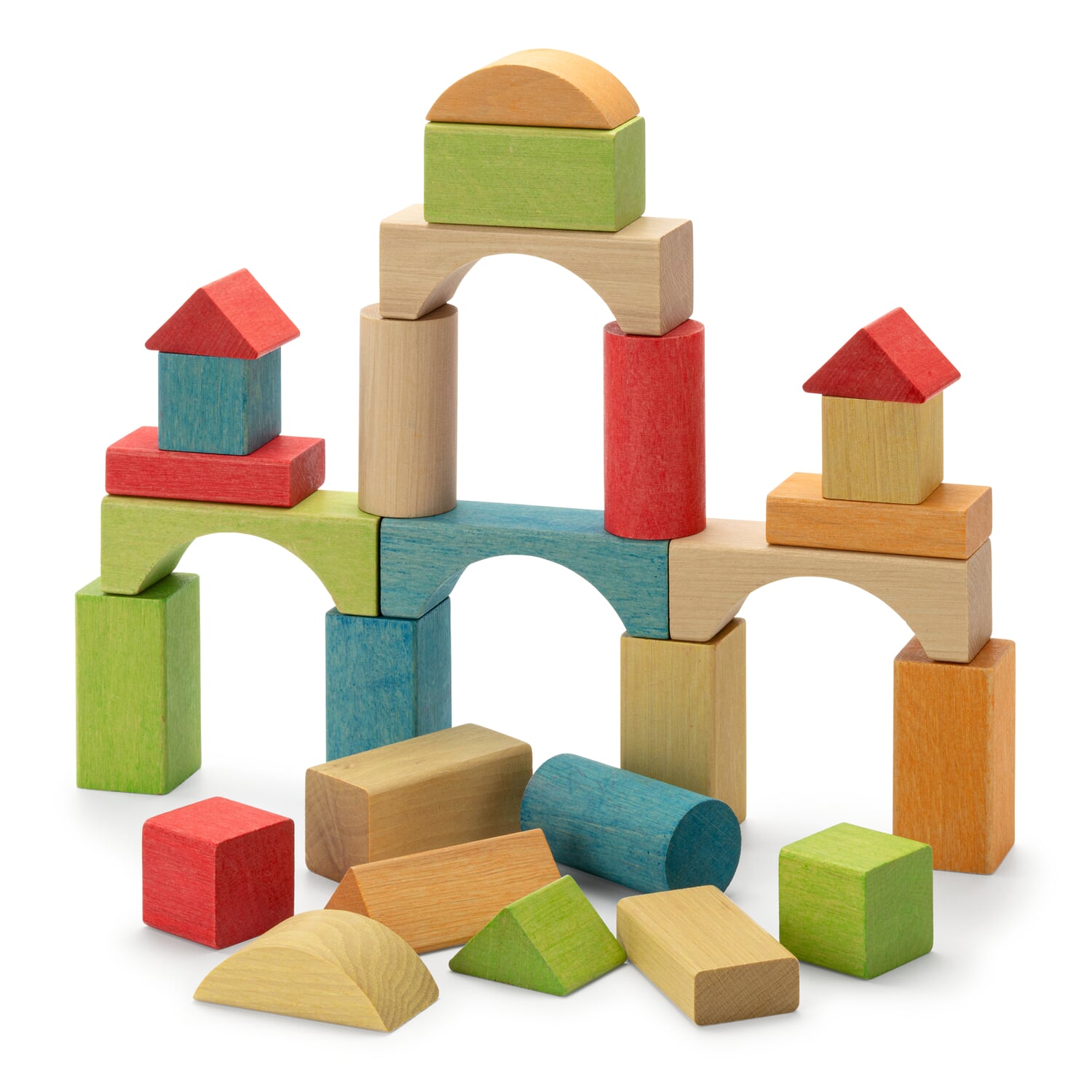 Wooden blocks colorful