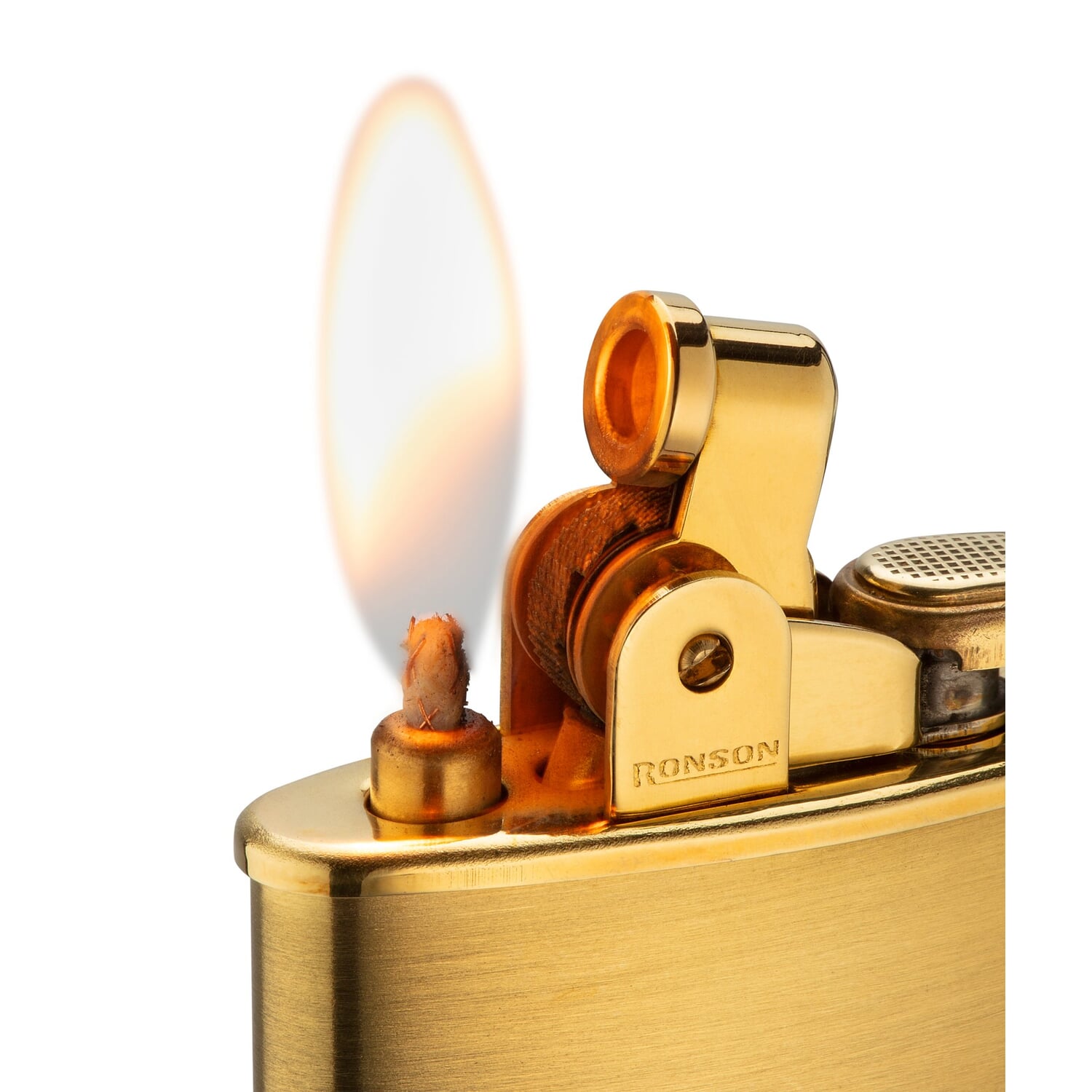 Ronson gasoline lighter brass