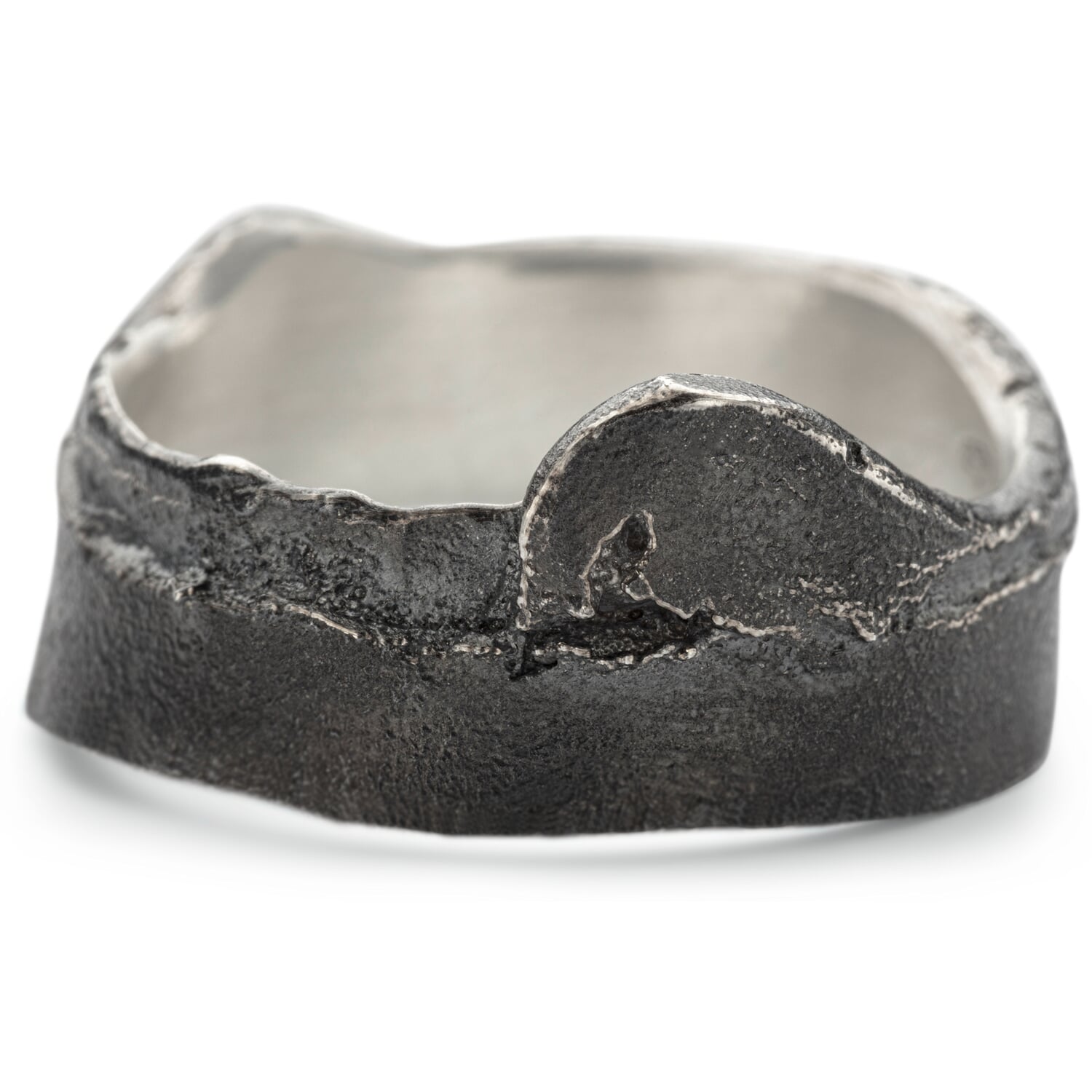 Men's ring sand cast oxide