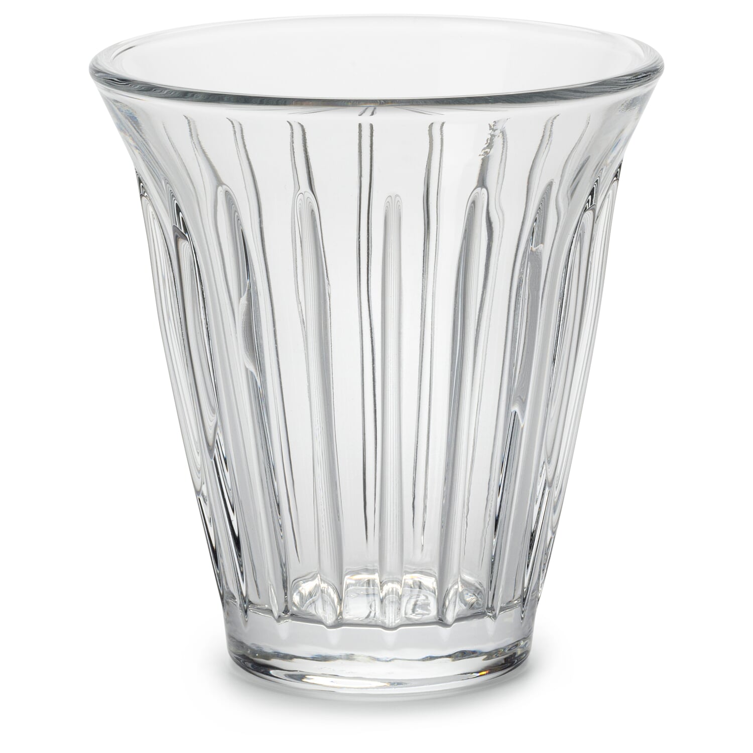 Ribbed coffee glass