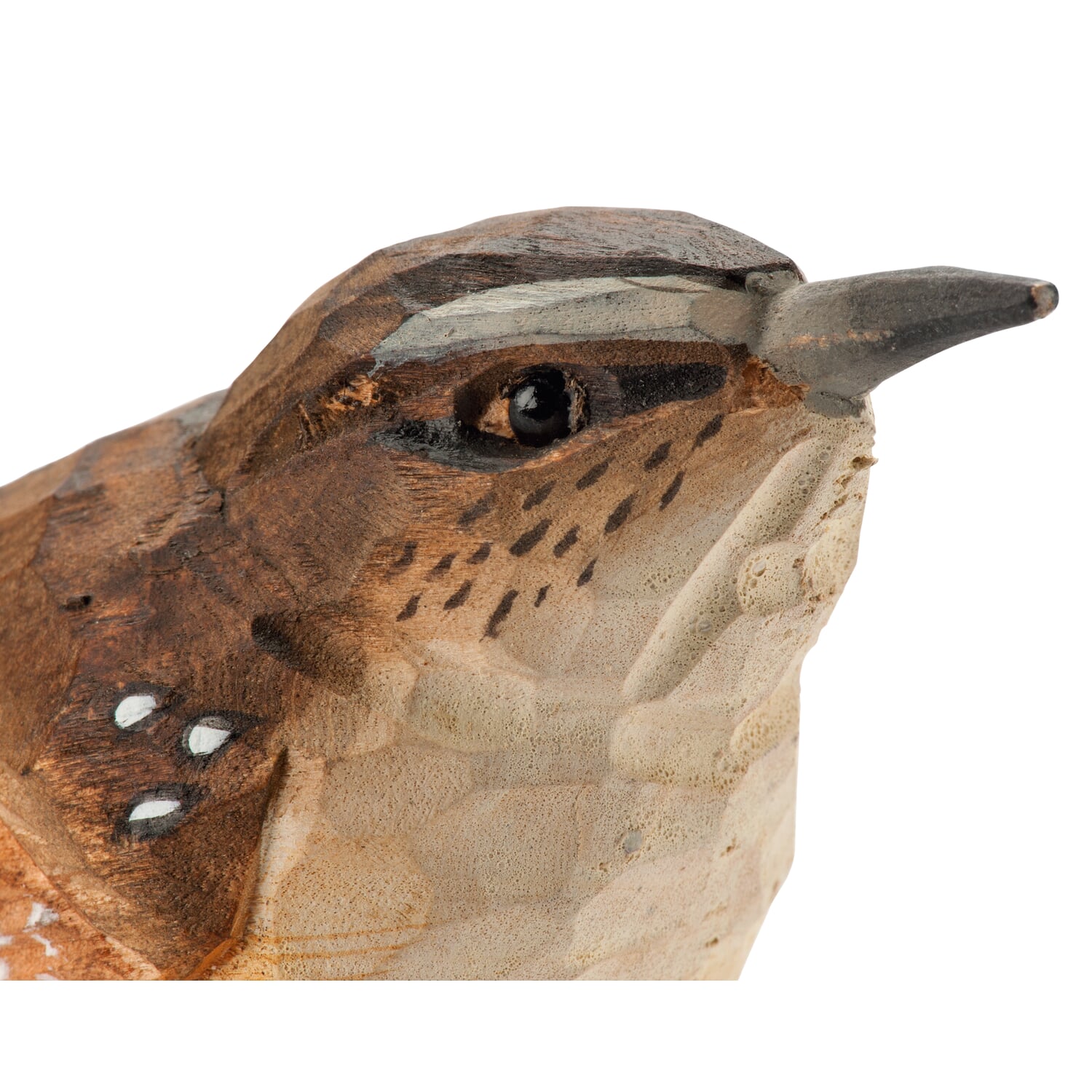 Wren lime wood hand carved