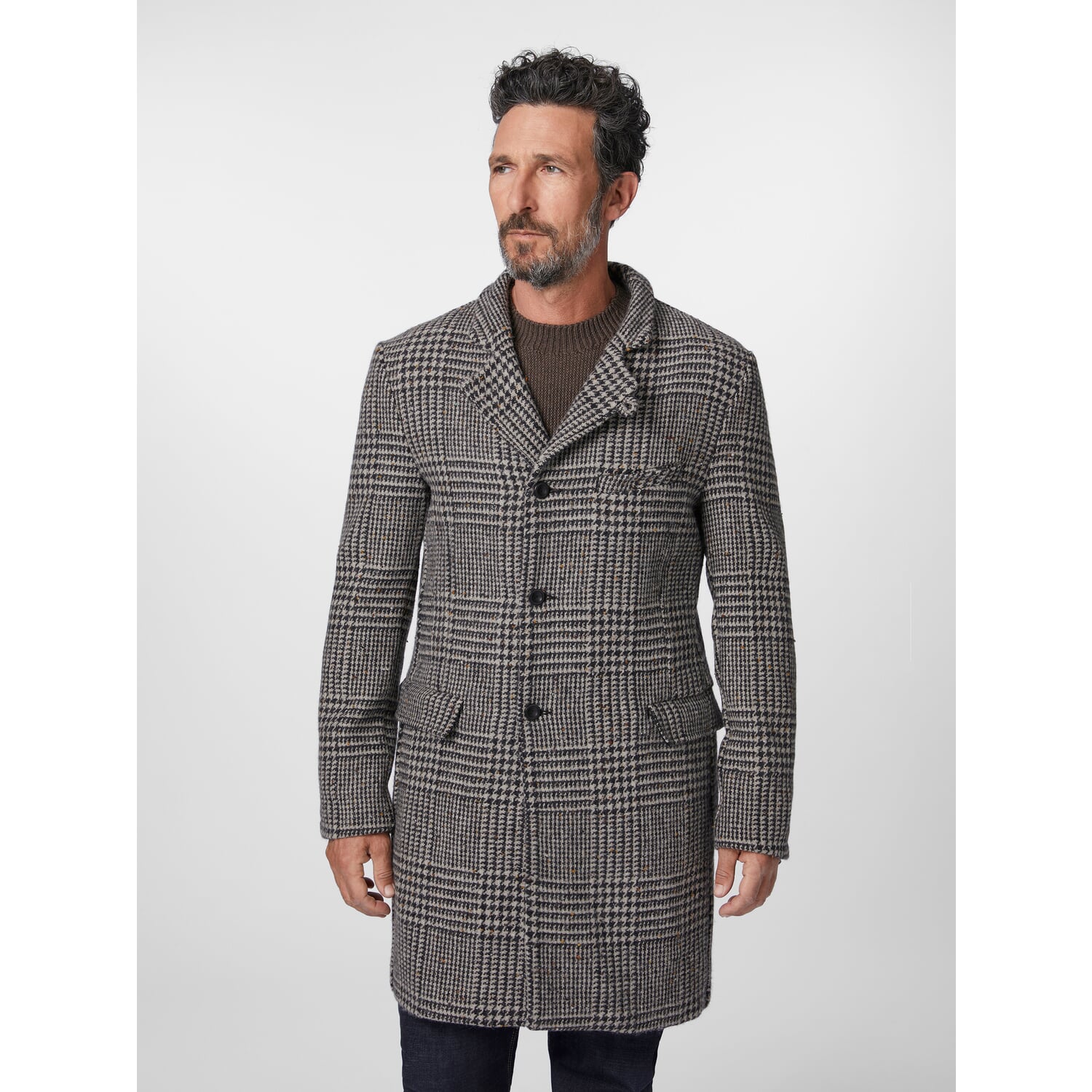 Men's coat patterned