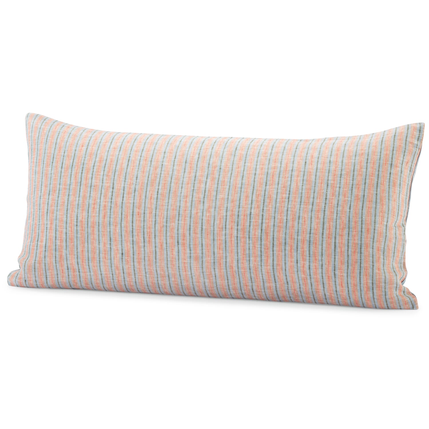 Reversible linen pillowcase