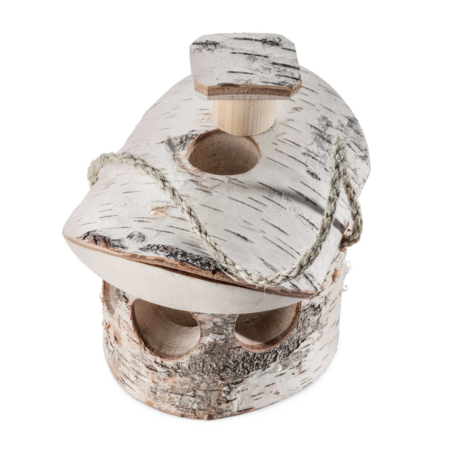 Feeding house birch wood