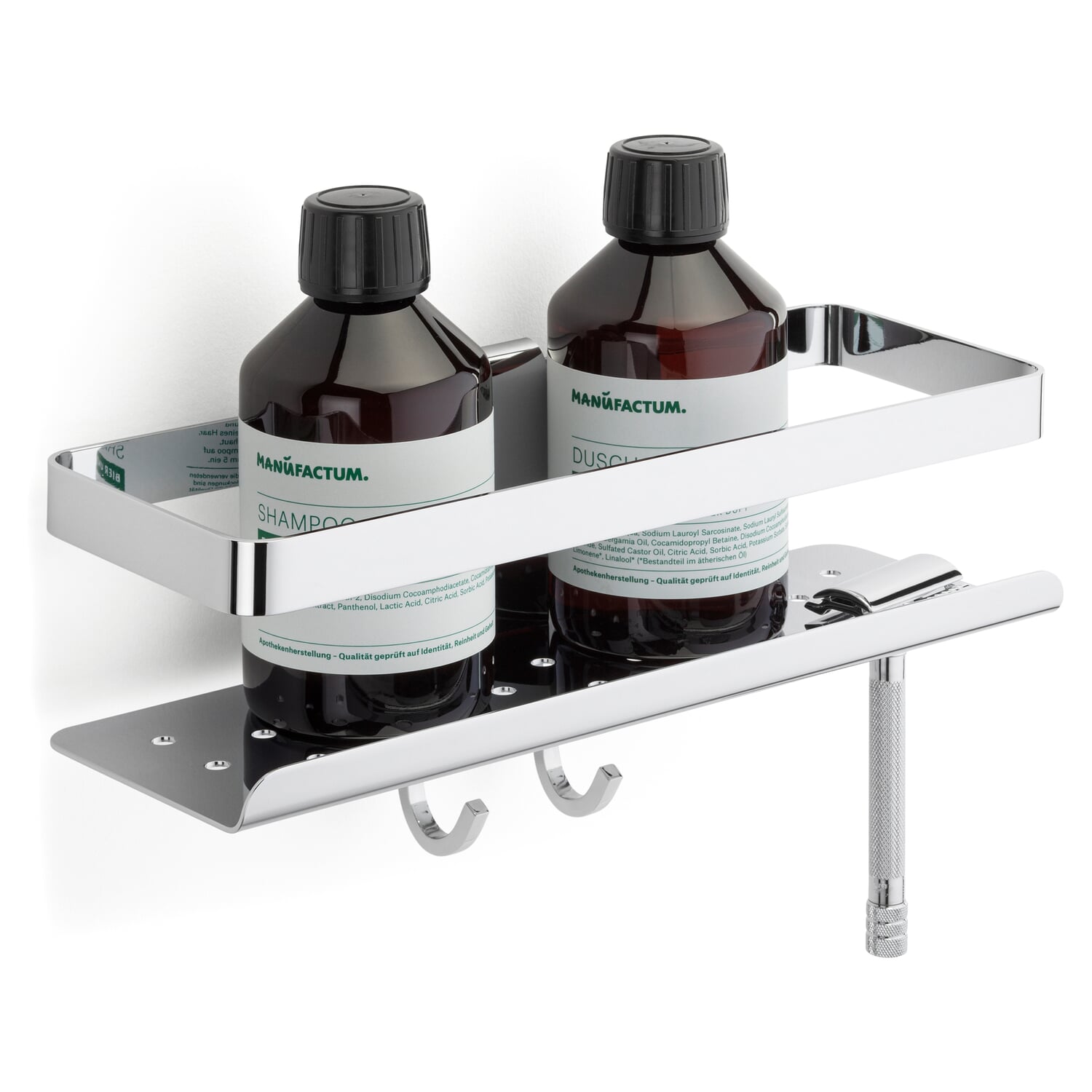 Shower tray brass chrome plated