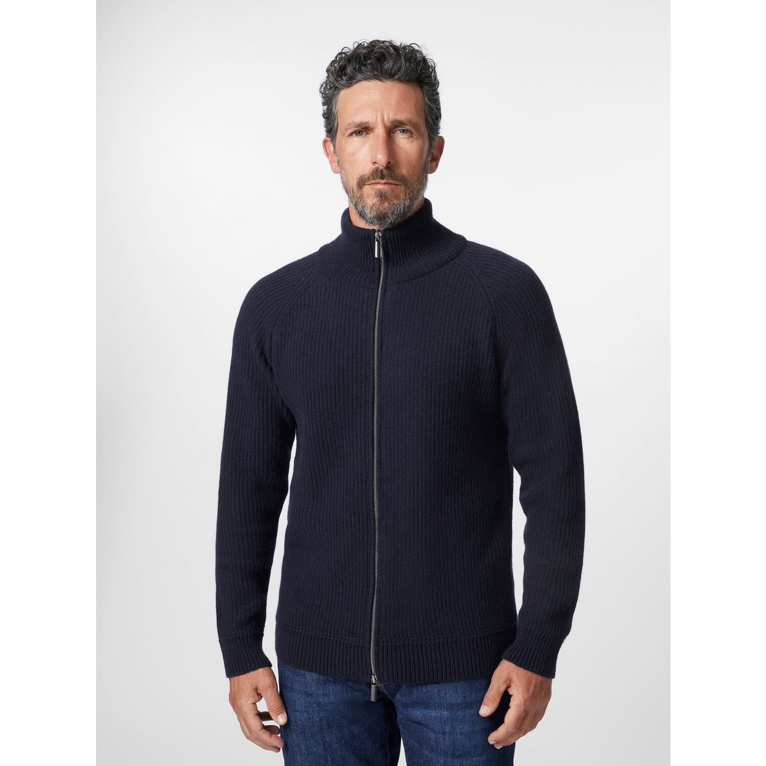 Men's zip cardigan