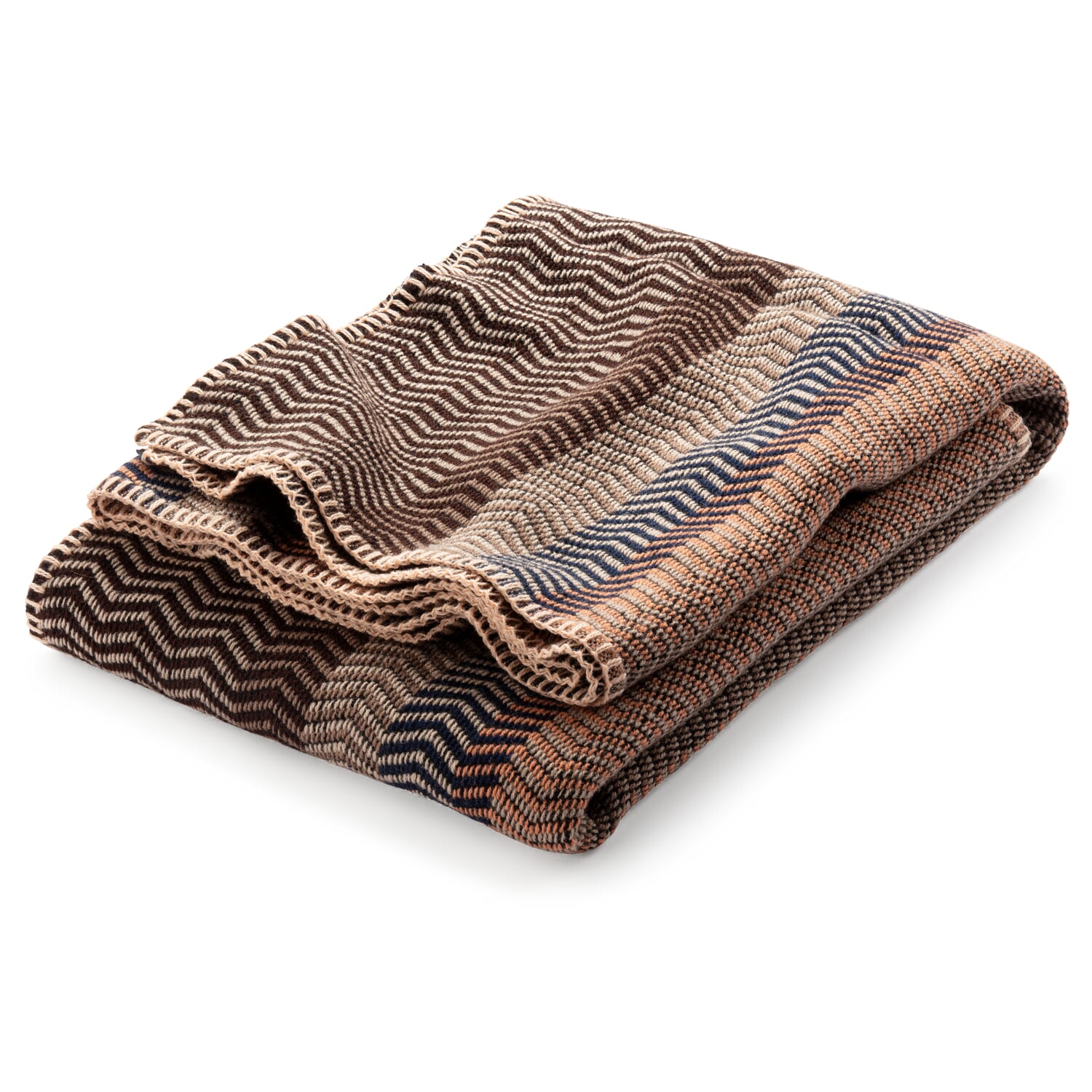 Lambswool blanket natural tones Fri