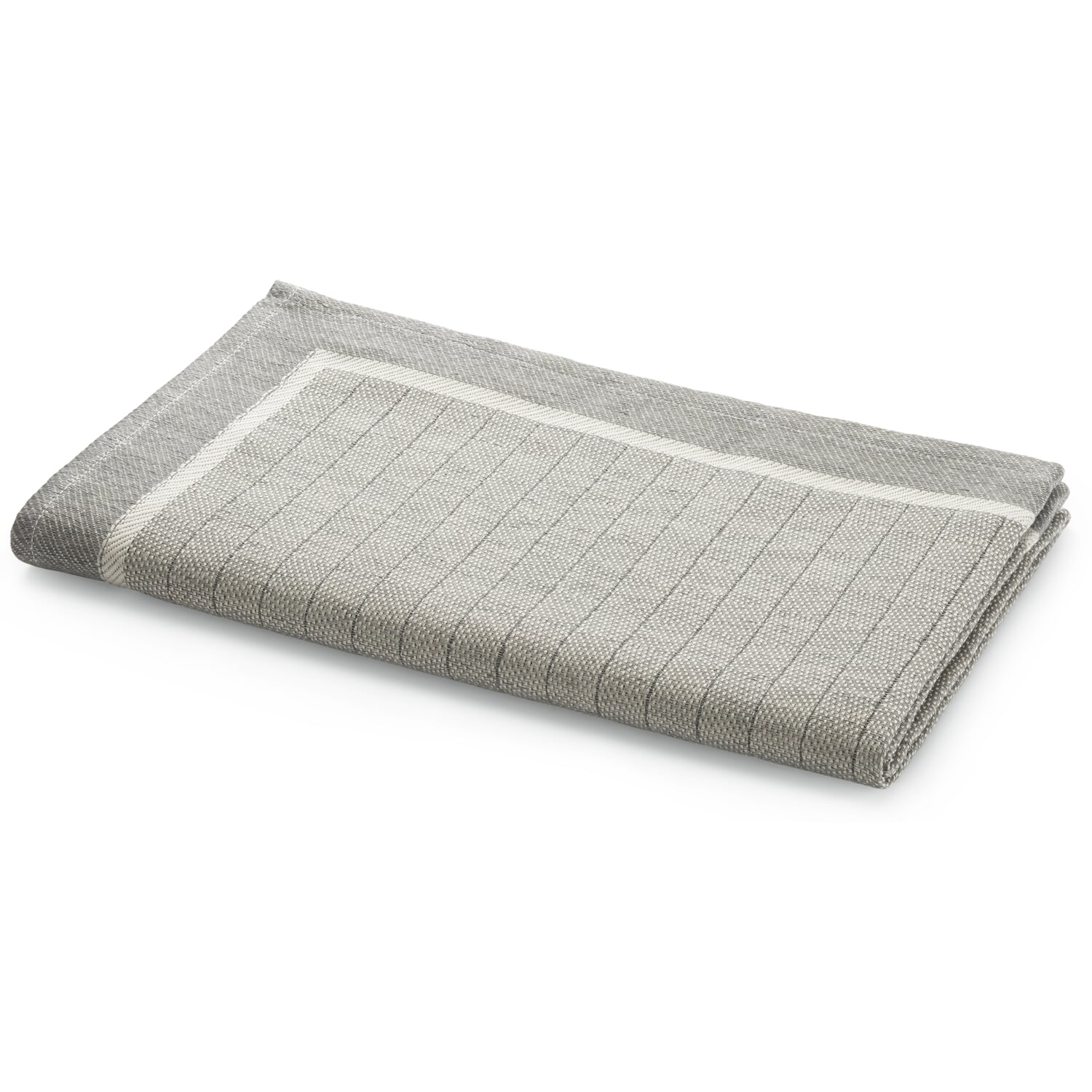 Tea towel half linen stripes