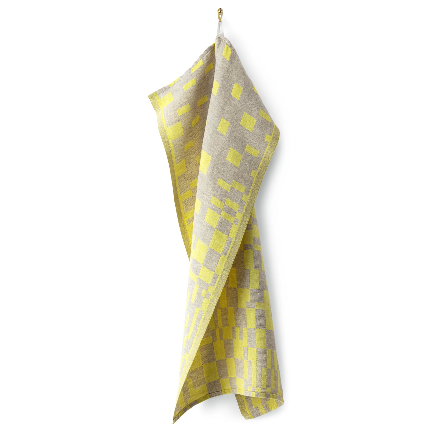 Tea towel linen diced