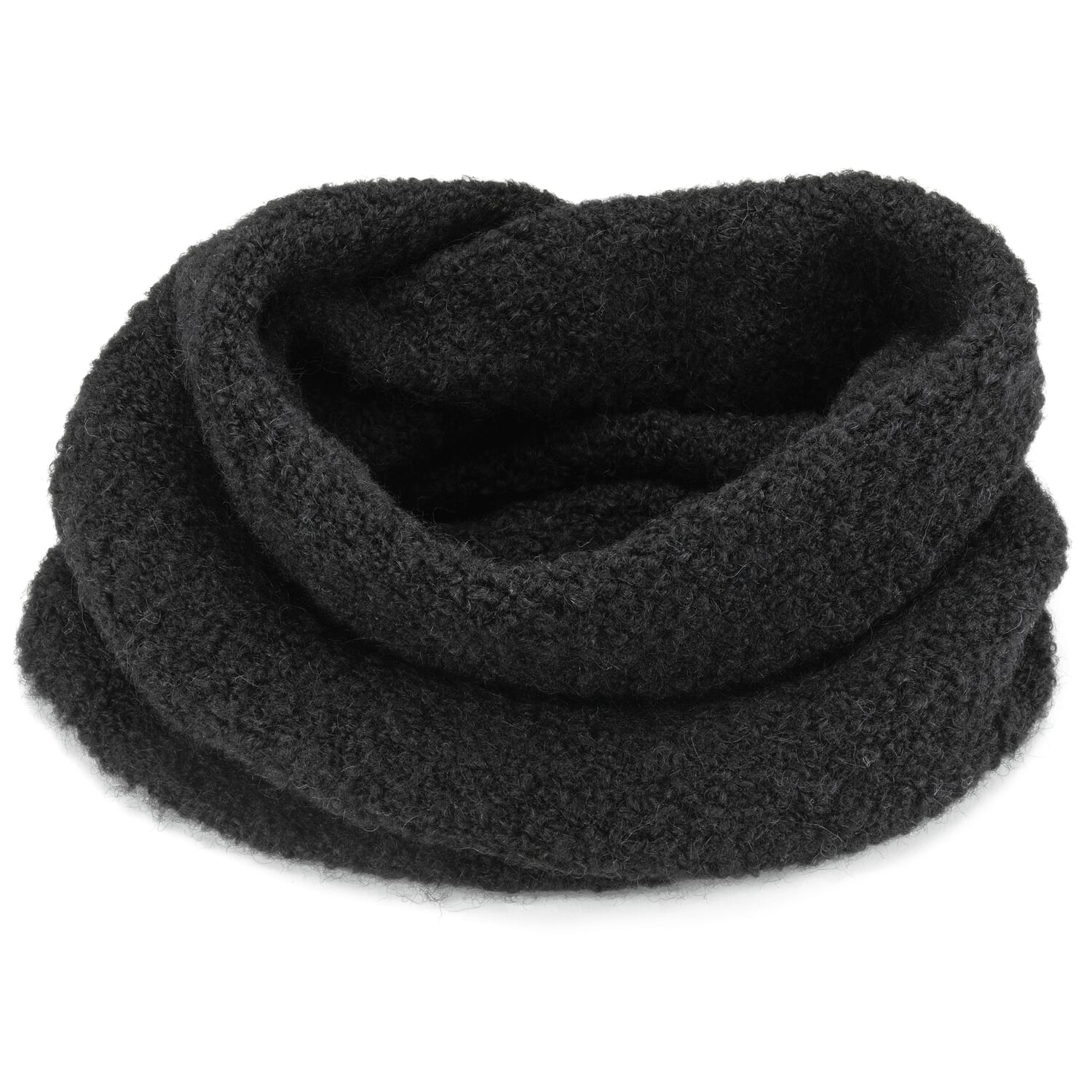 UnisexLoopscarf wool, black