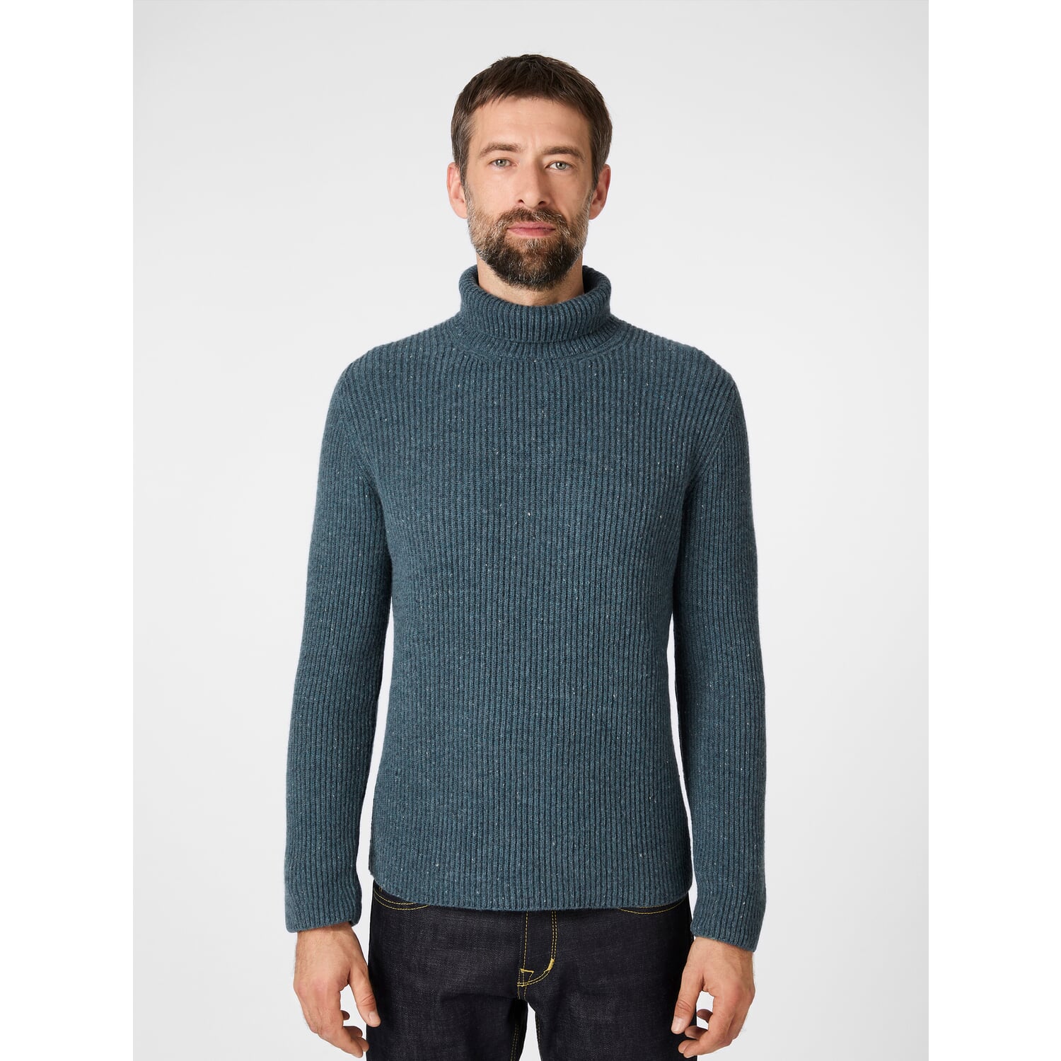 Men's sweater melange yarn