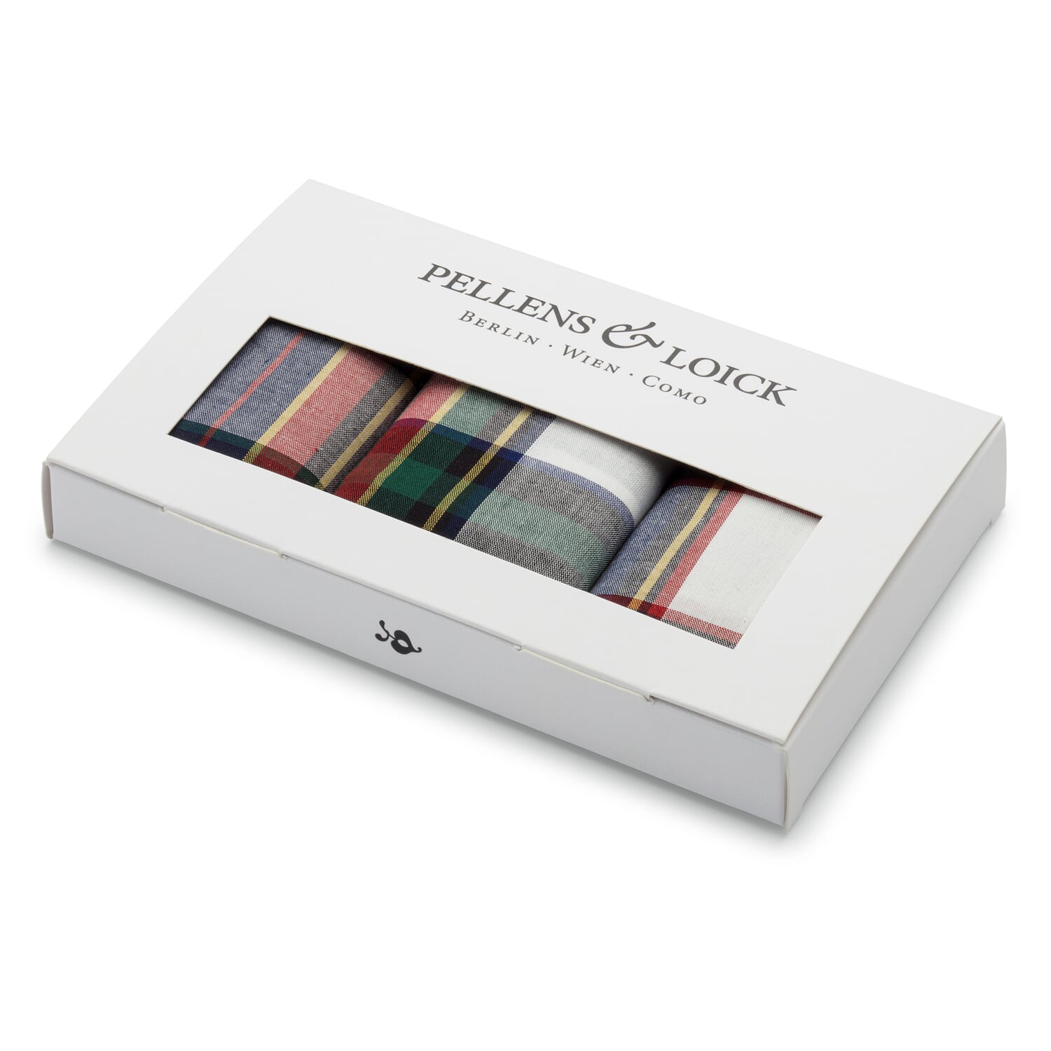 Men's handkerchief check pattern