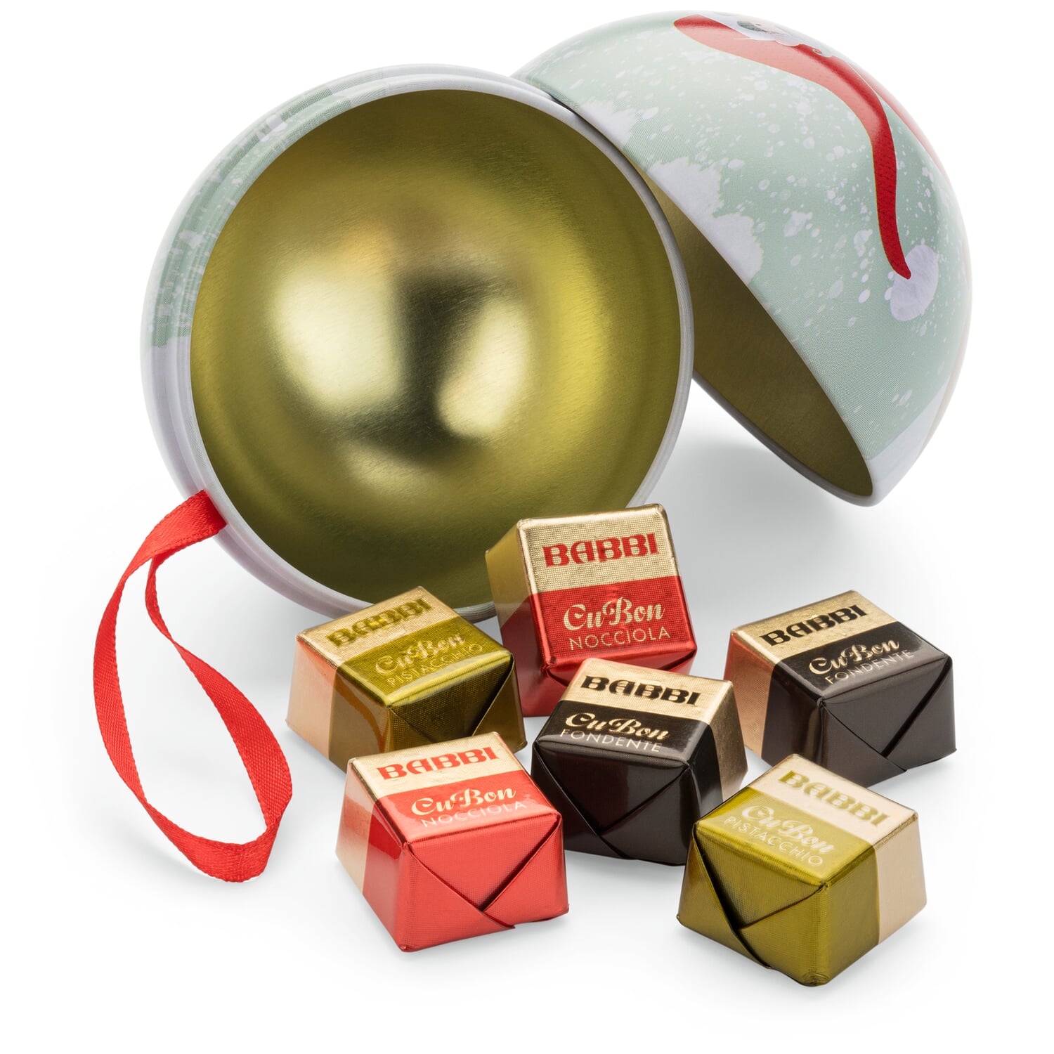 Cubon Christmas bauble (with chocolate pralines)