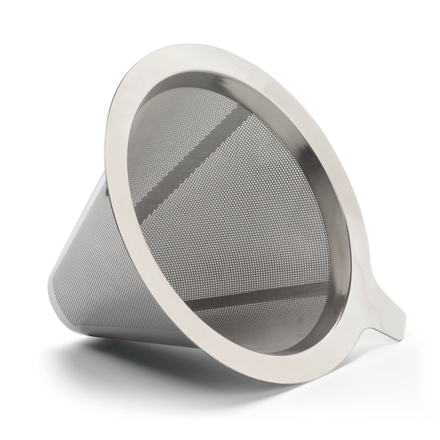 Stainless steel permanent filter for coffee maker with permanent filter borosilicate glass