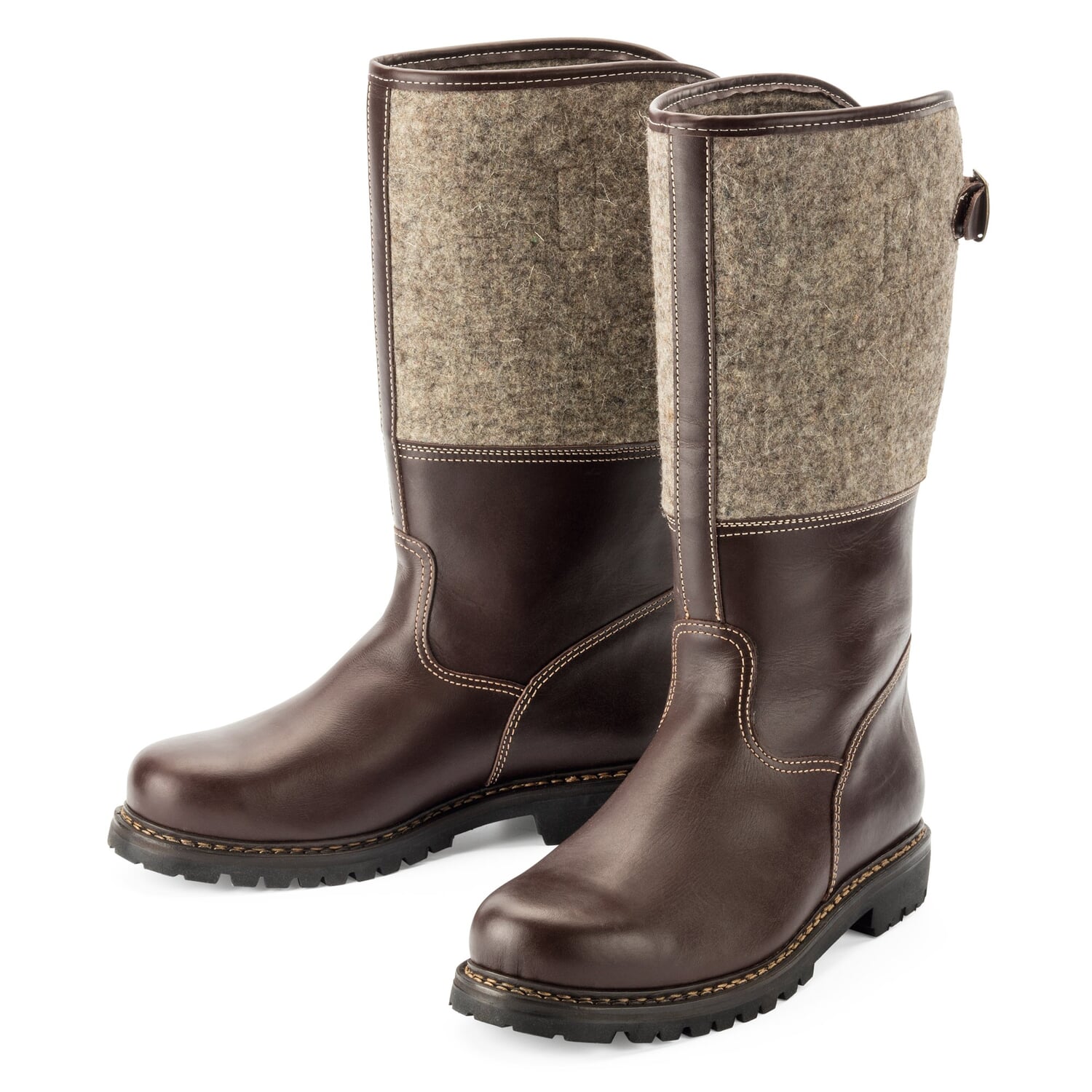 Men boots felt shaft