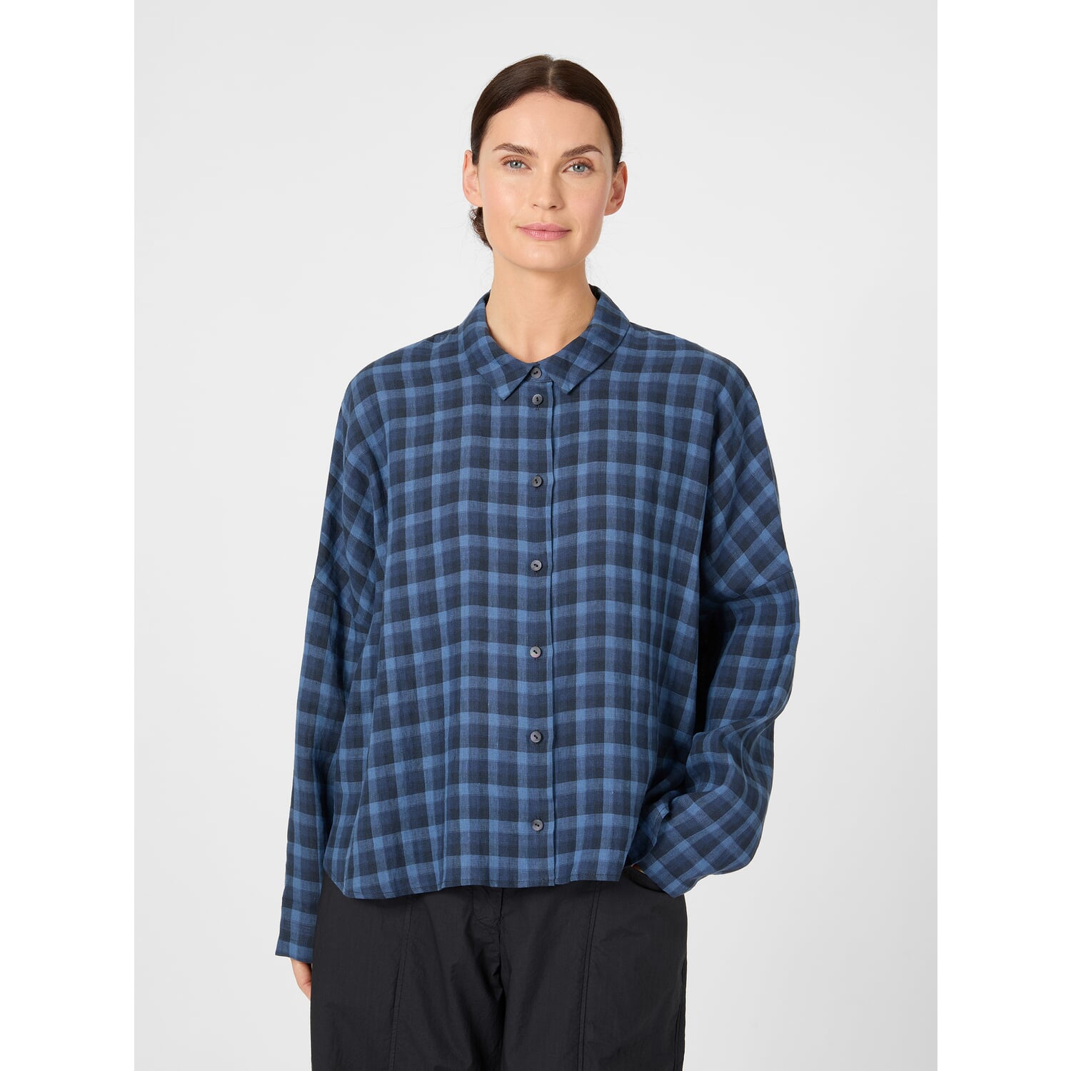 Women's plaid blouse