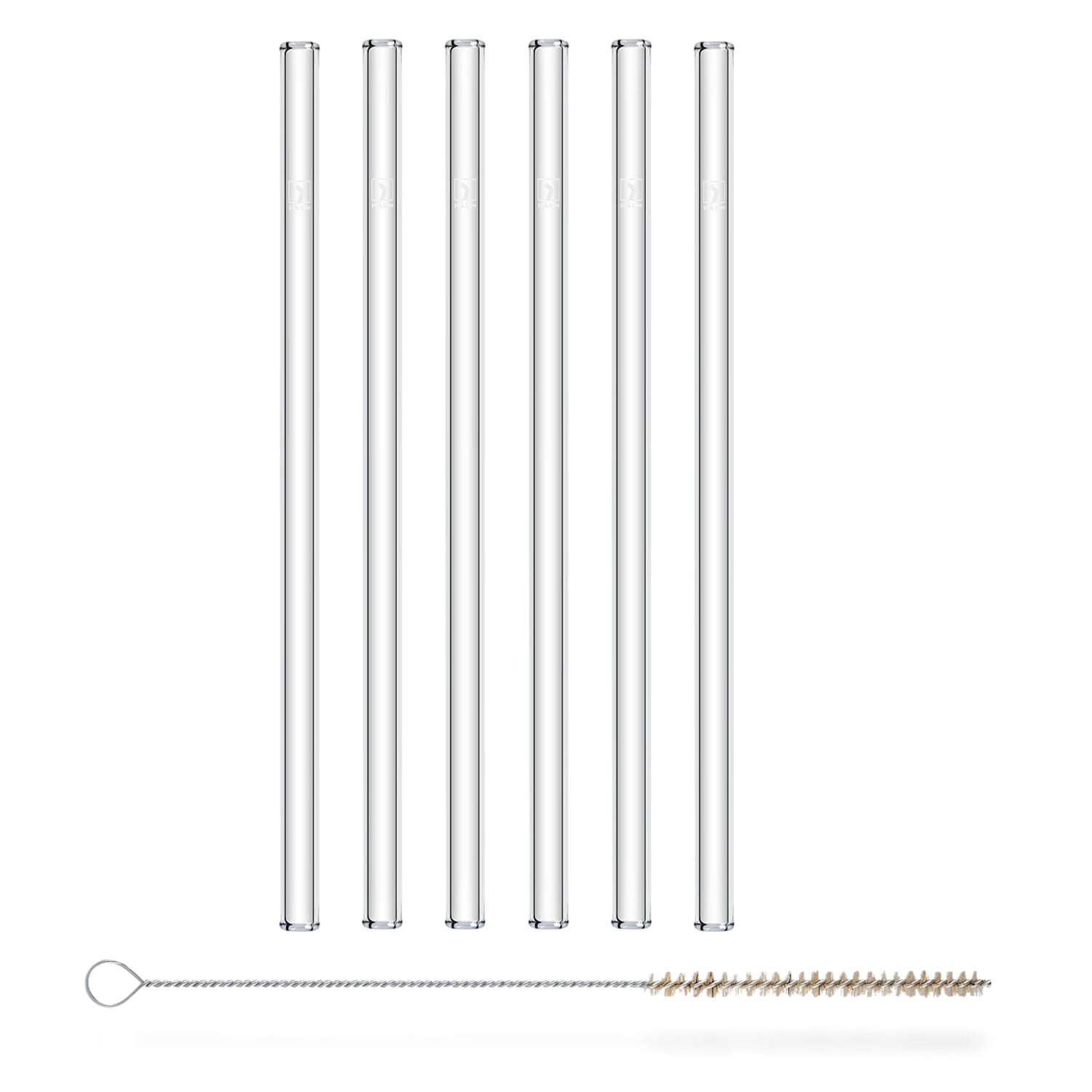 Glass drinking straw straw