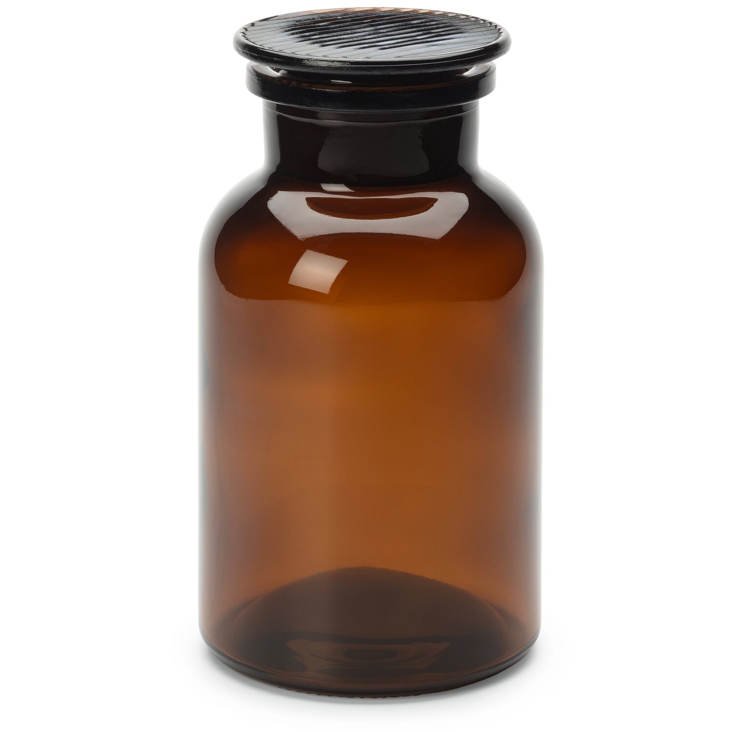 Storage bottle with glass stopper