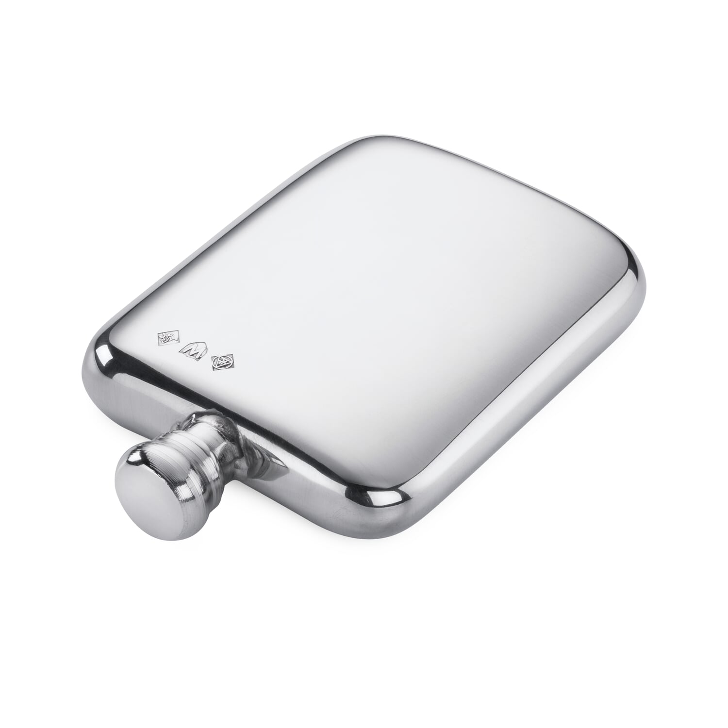 British hip flask pewter