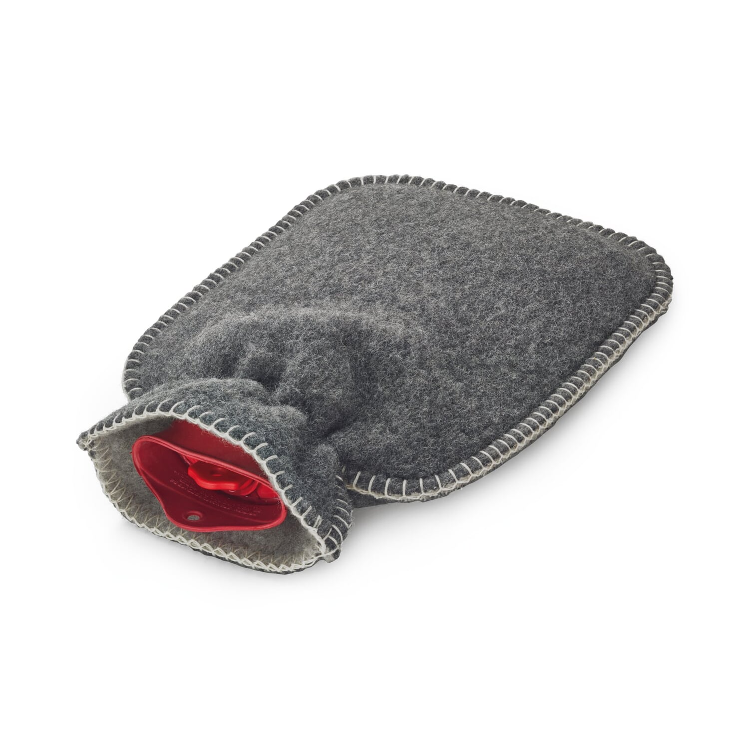 Hot water bottle cover virgin wool