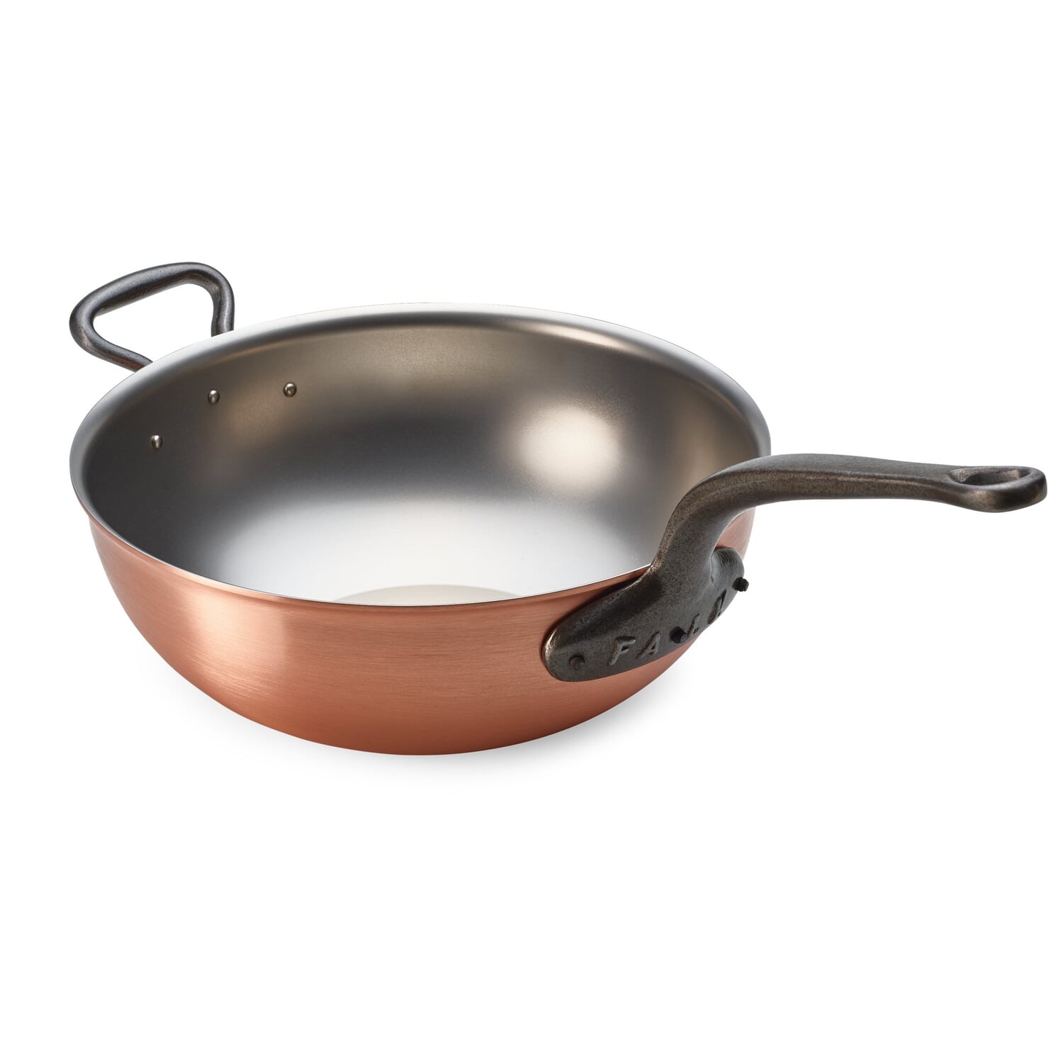 Heavy copper risotto pot / wok