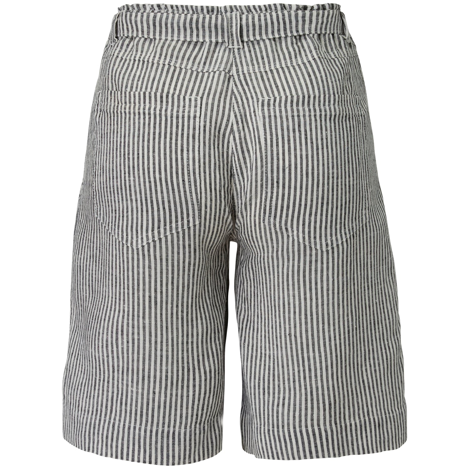 Ladies linen shorts striped