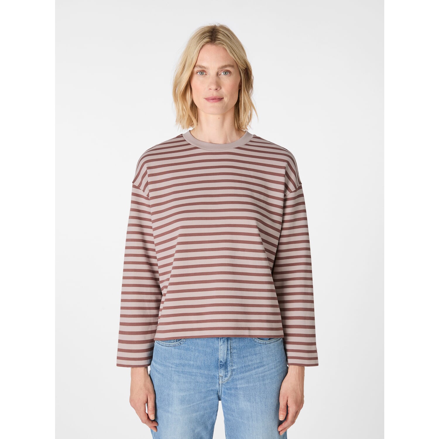 Ladies sweatshirt striped