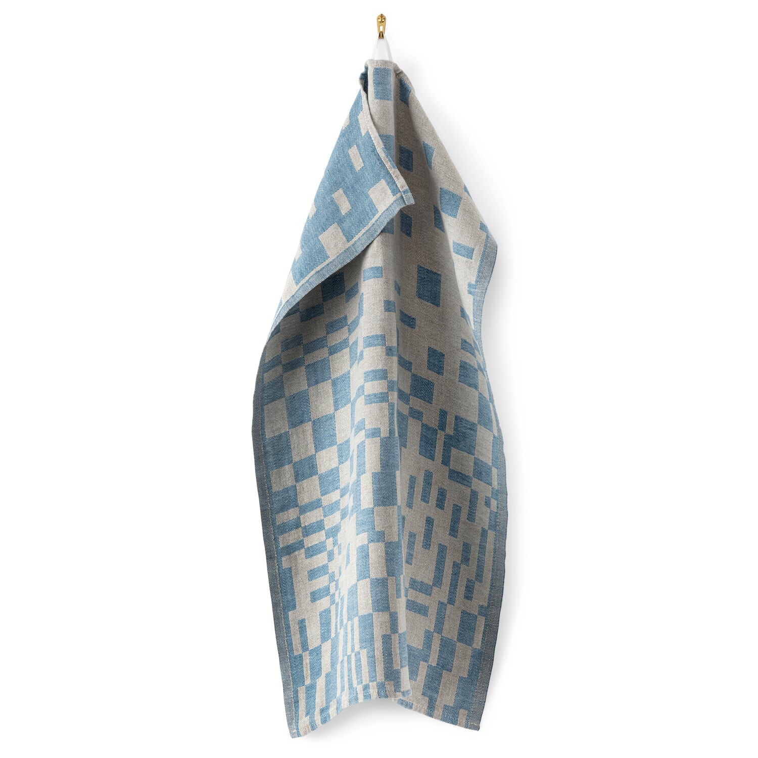 Tea towel linen diced