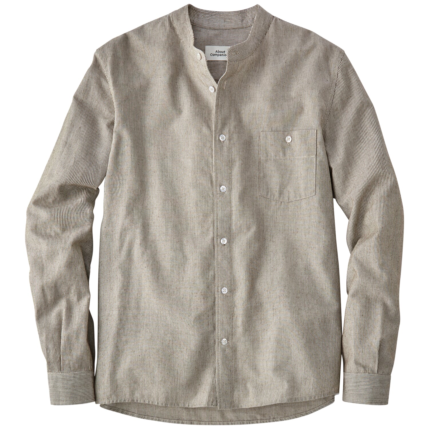 Mens shirt fine striped