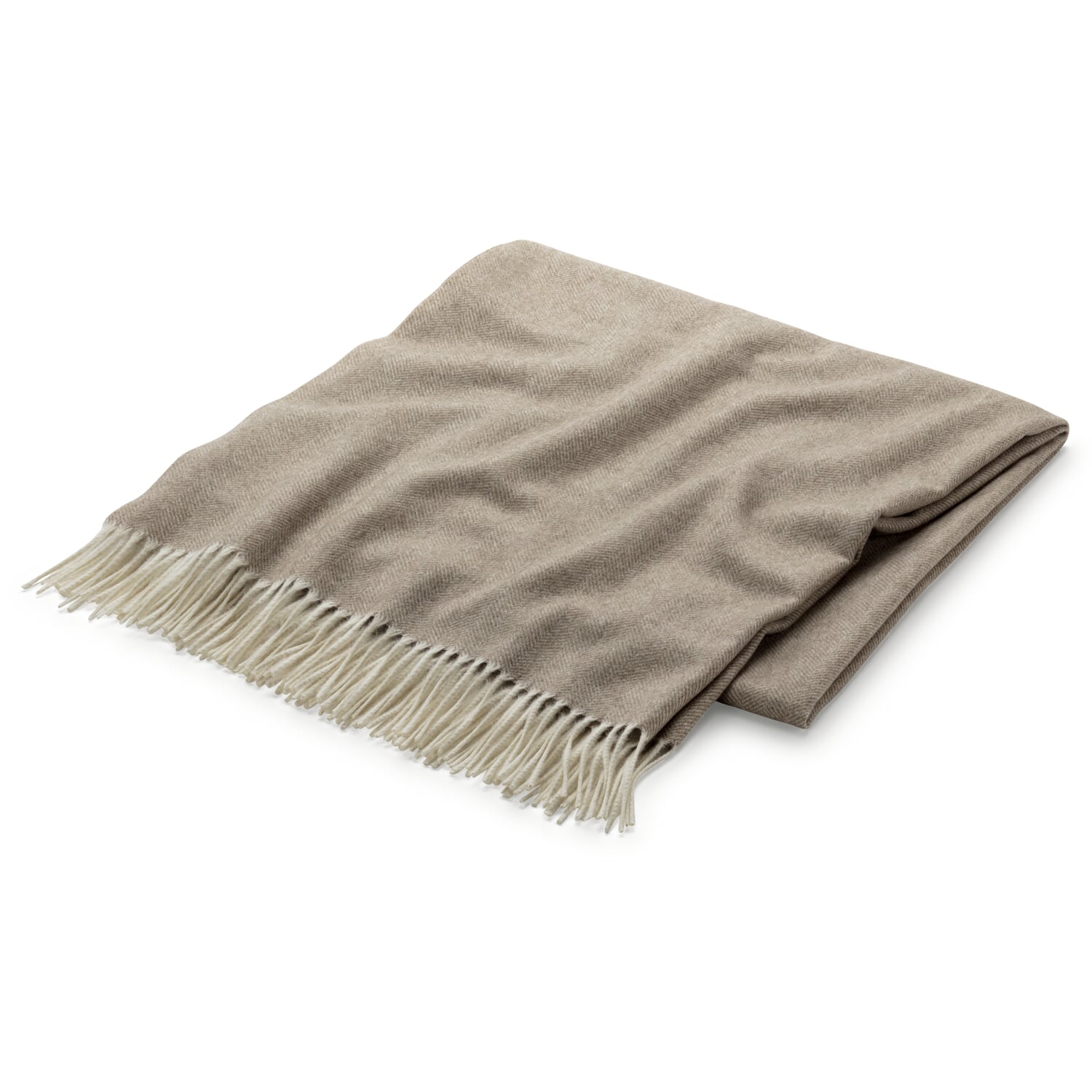 Cashmere blanket herringbone