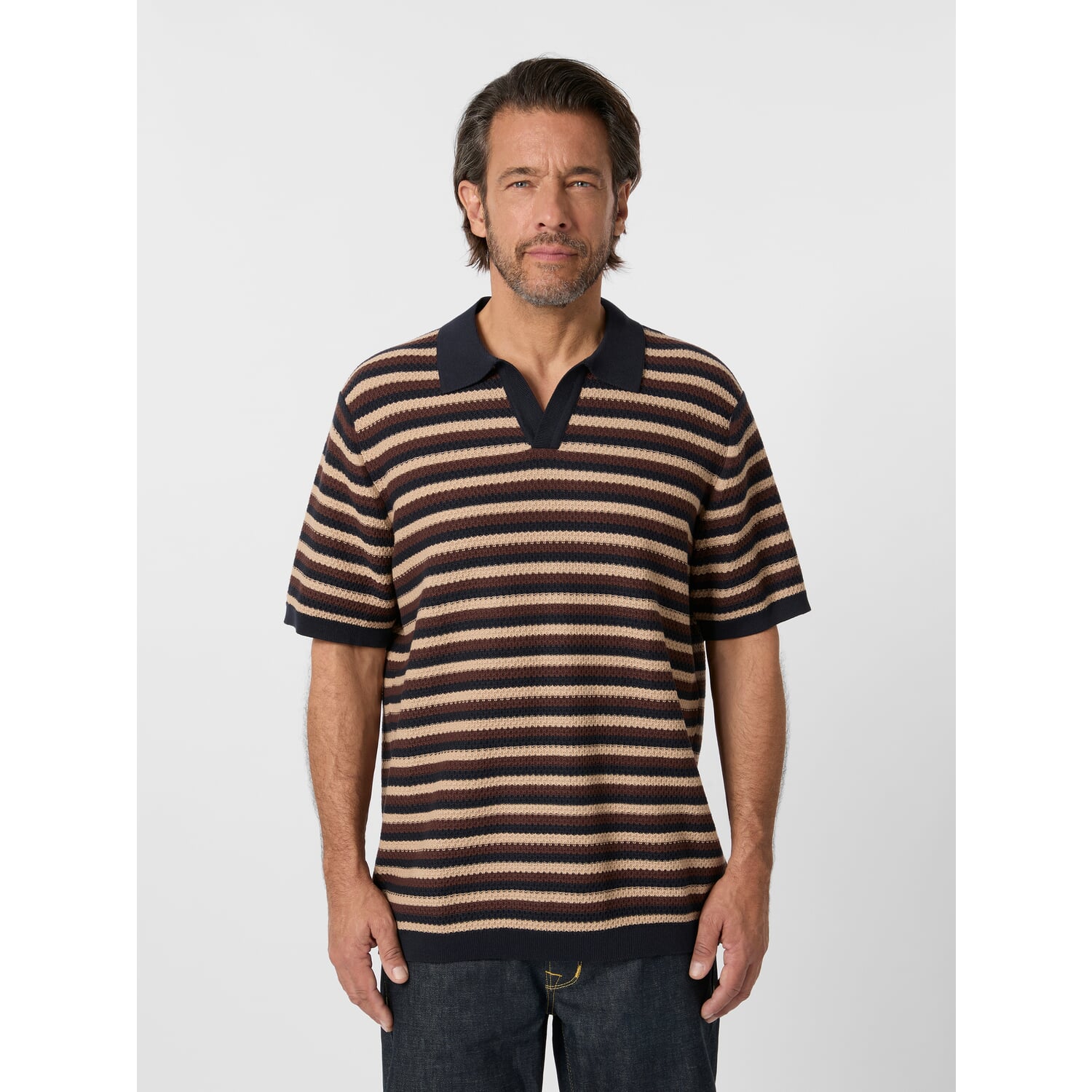 Men's knitted polo