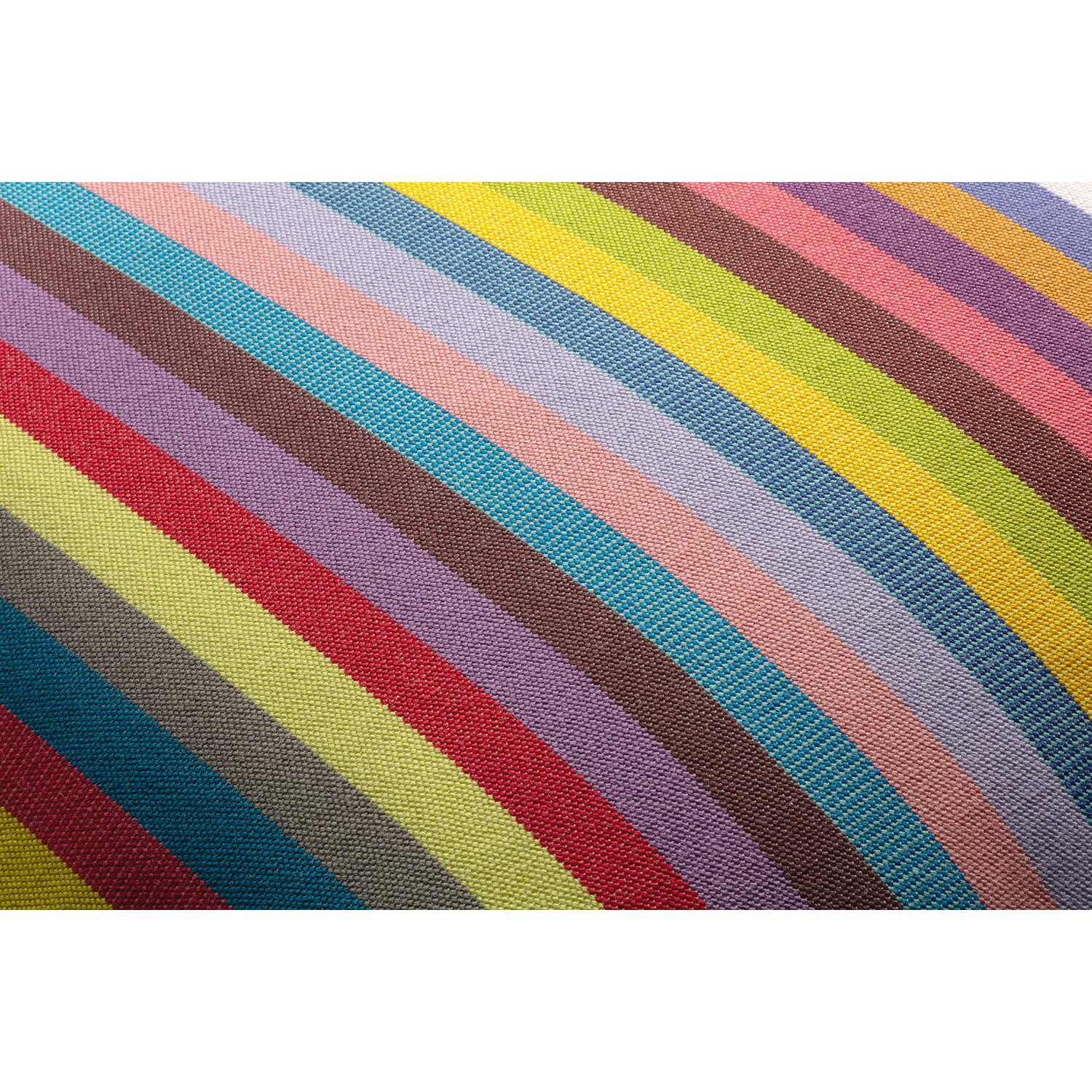 Colorful striped cushion cover
