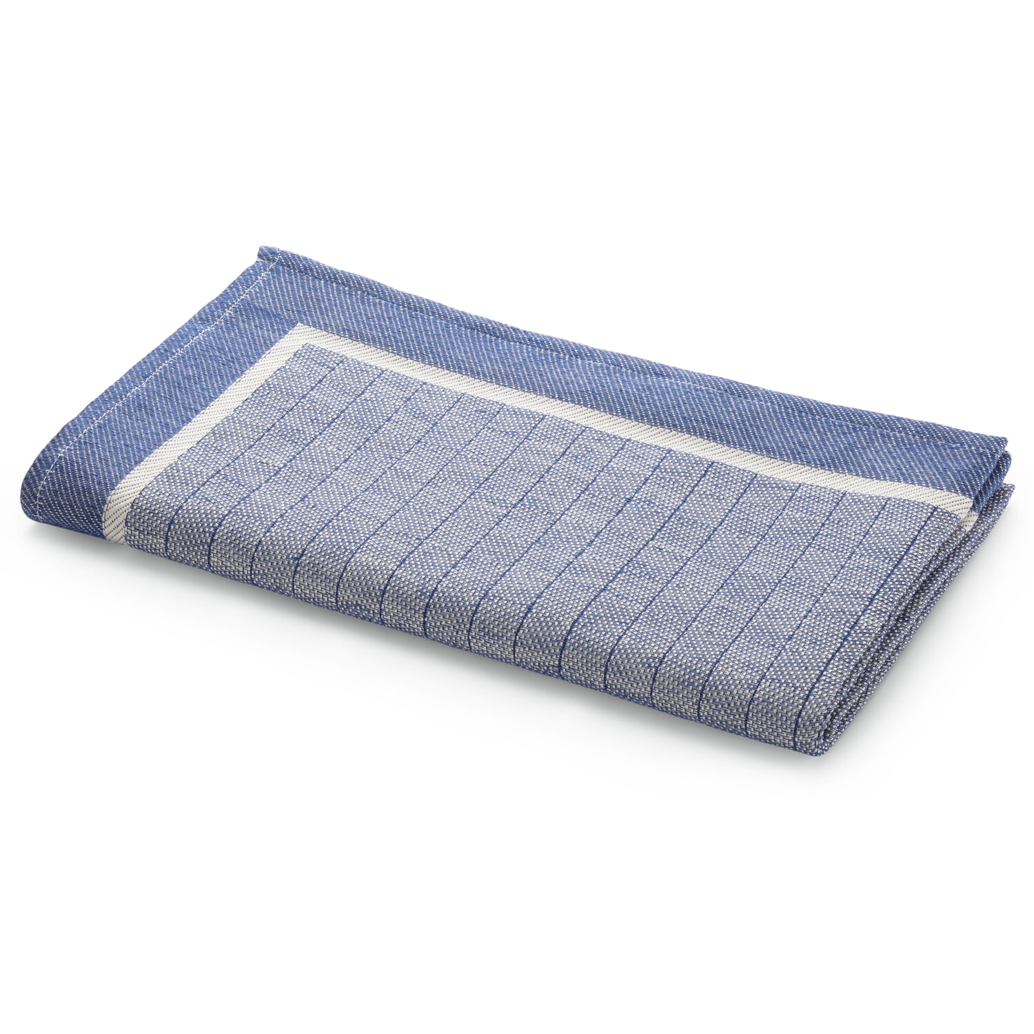 Tea towel half linen stripes