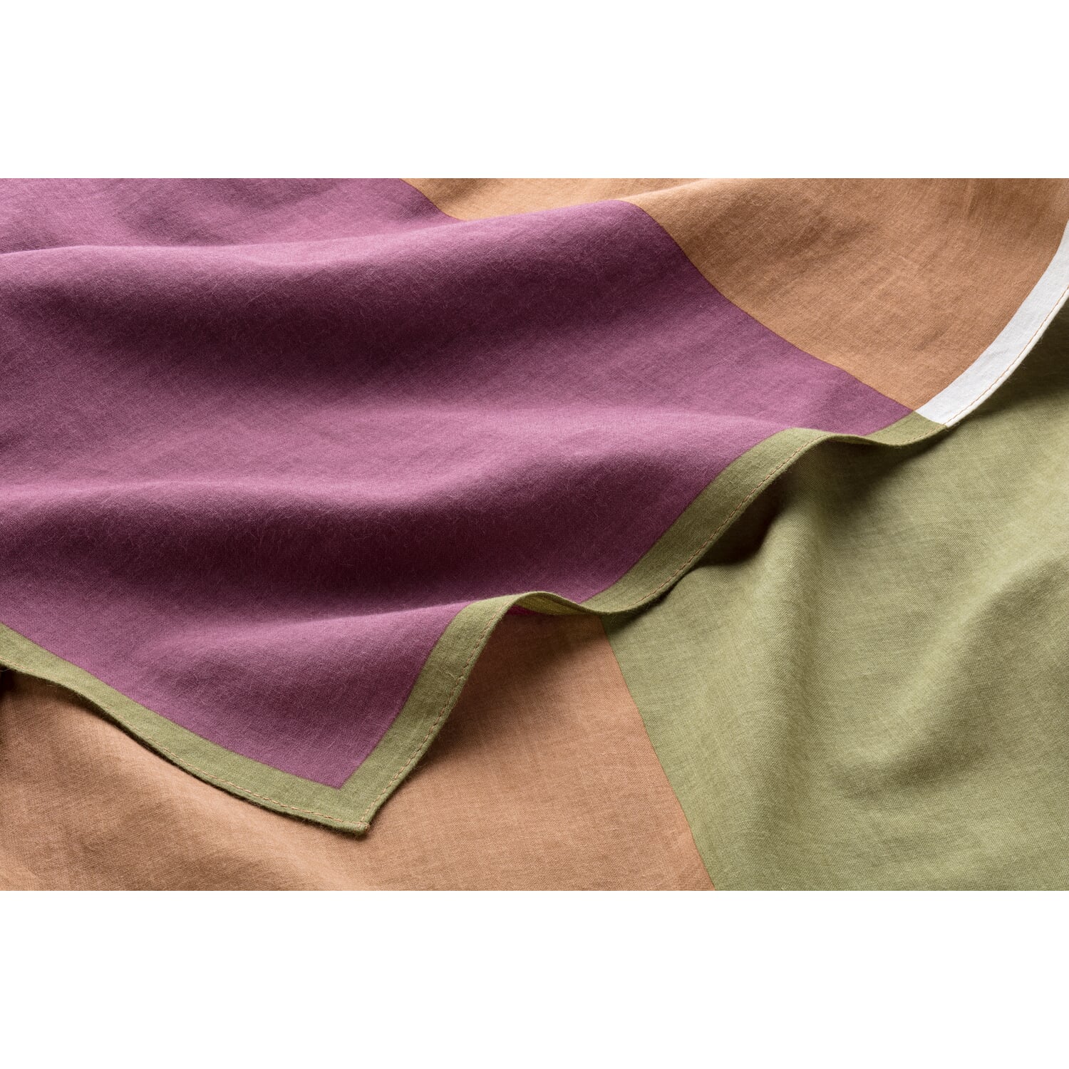 Scarf N&deg; 717 block pattern, multicolor