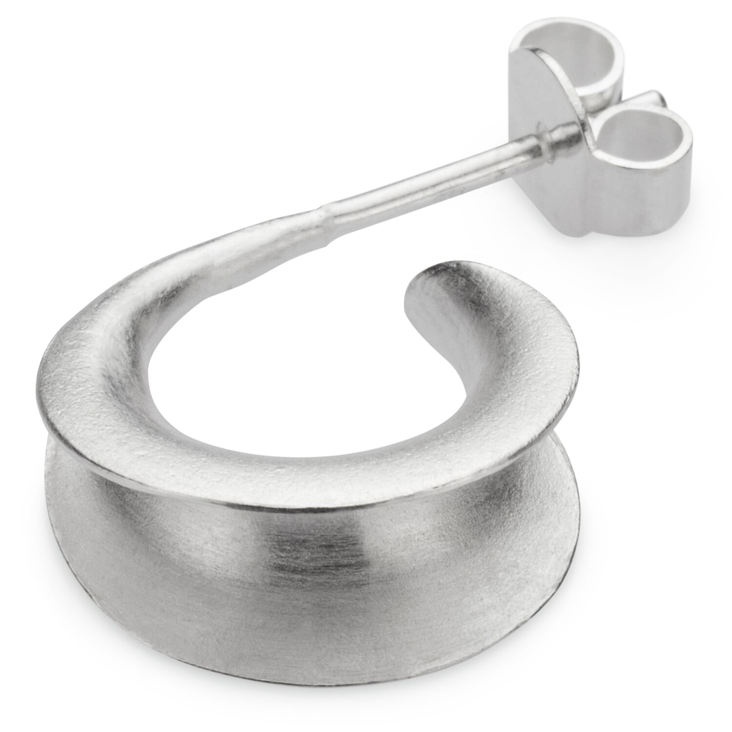 Pin creole, matt, silver