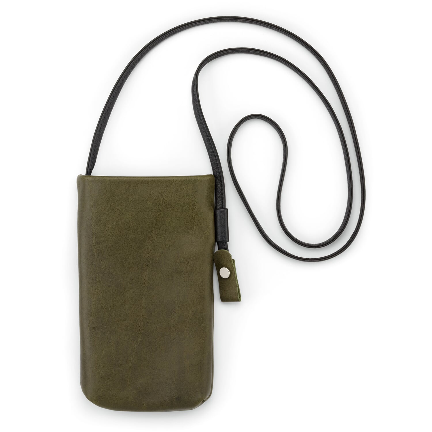 Olive leather? cell phone case, olive
