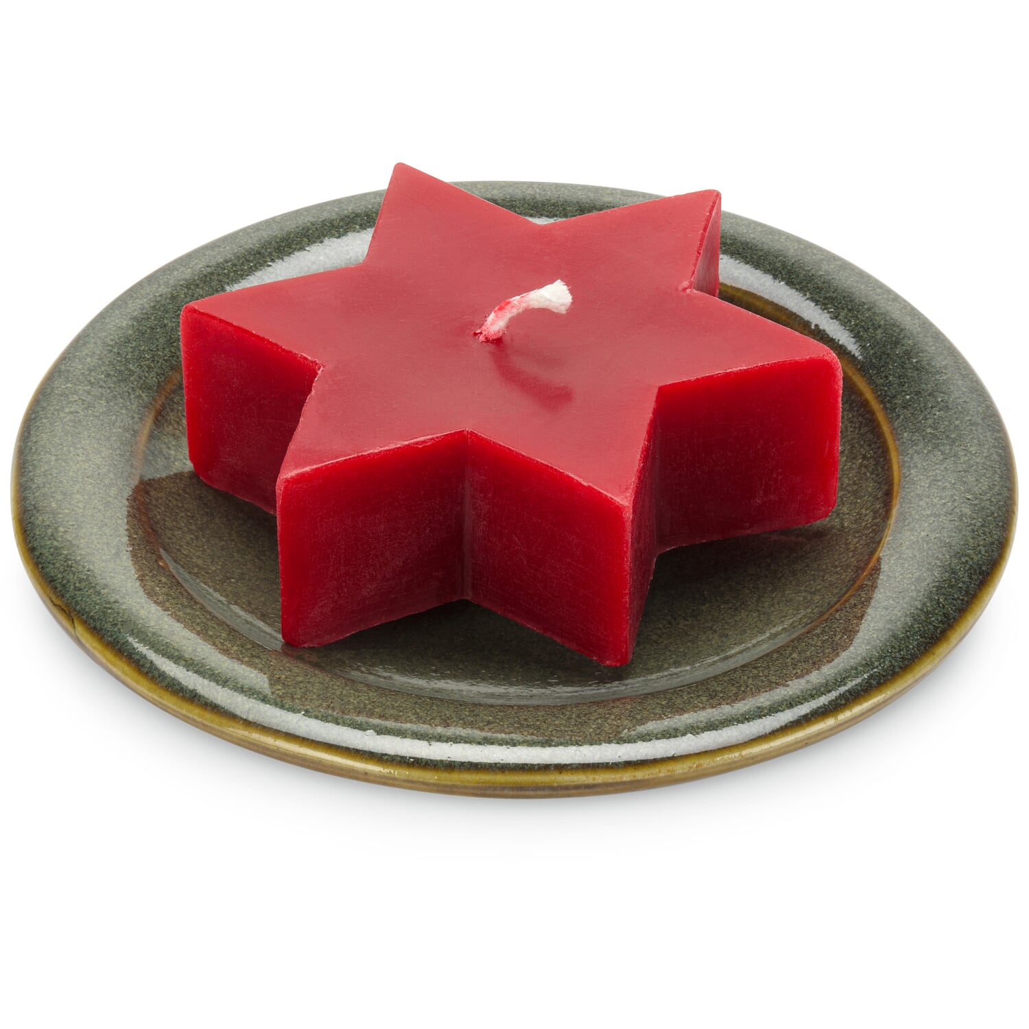 Handmade candle plate