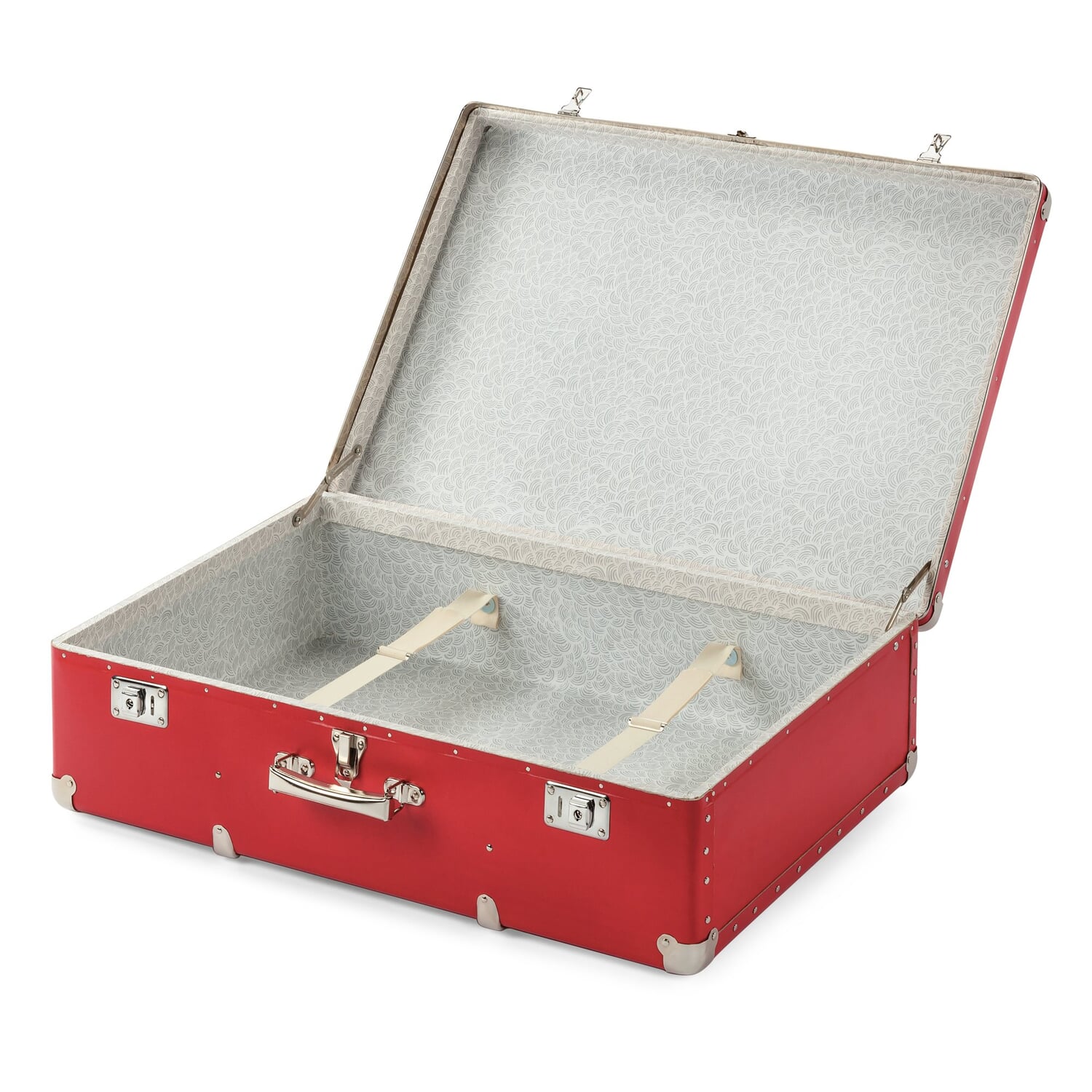 Cardboard case with wooden strips