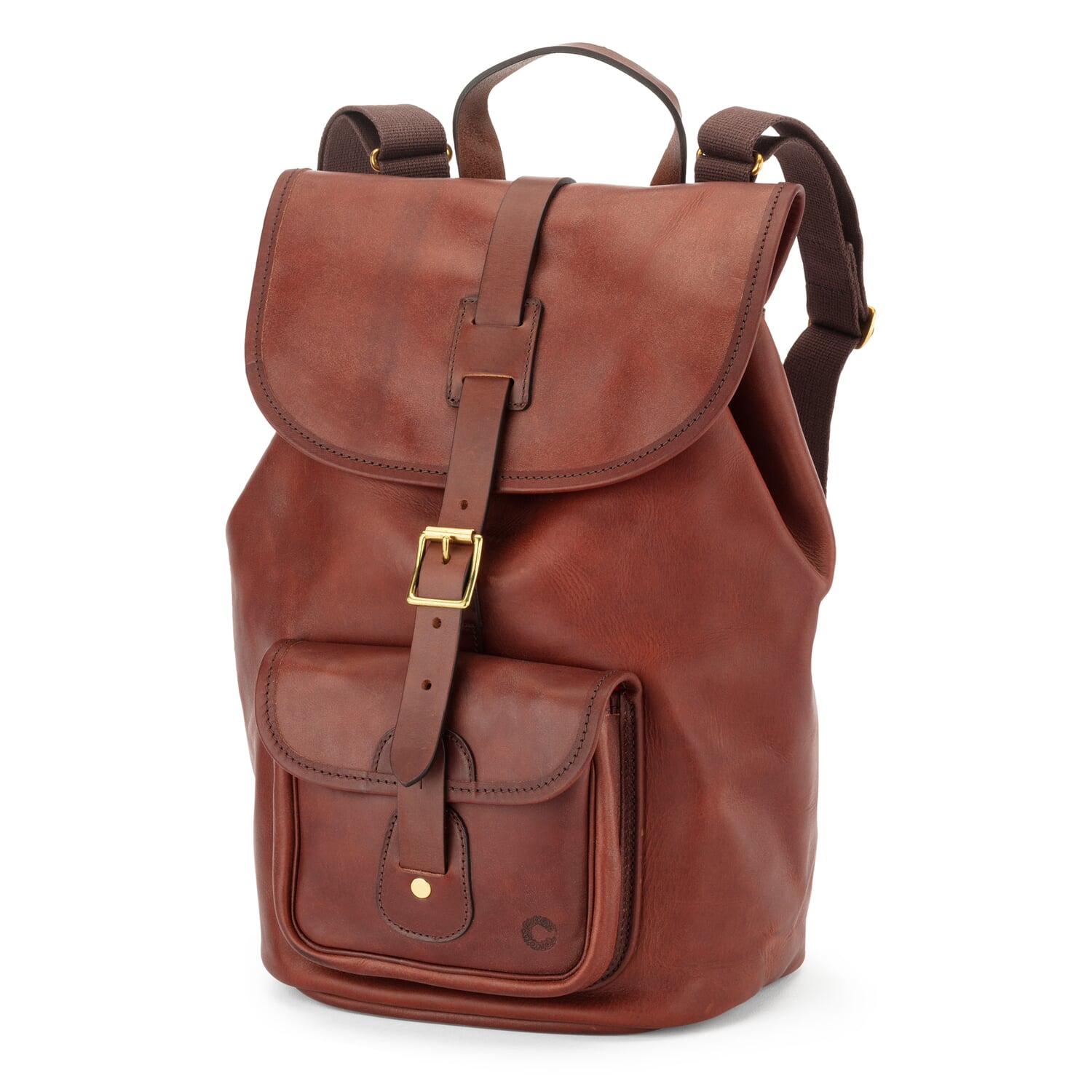 Leather backpack