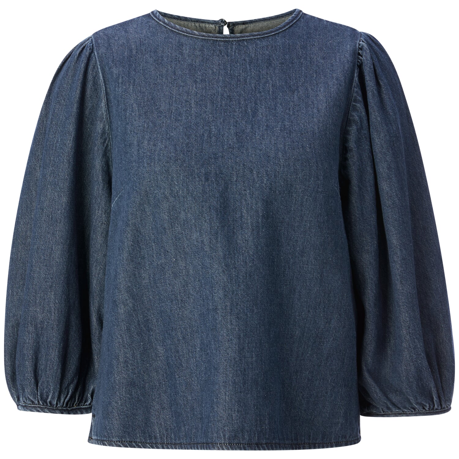 Ladies' denim blouse 3/4 sleeve