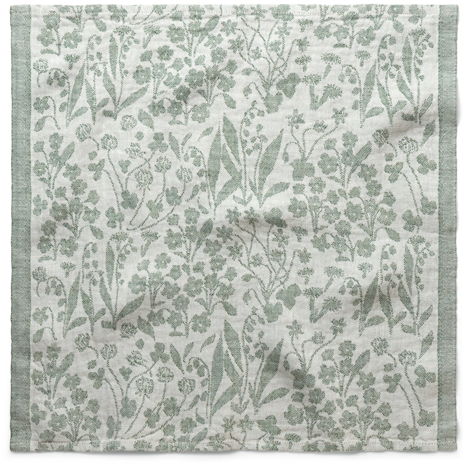 Linen floral napkin
