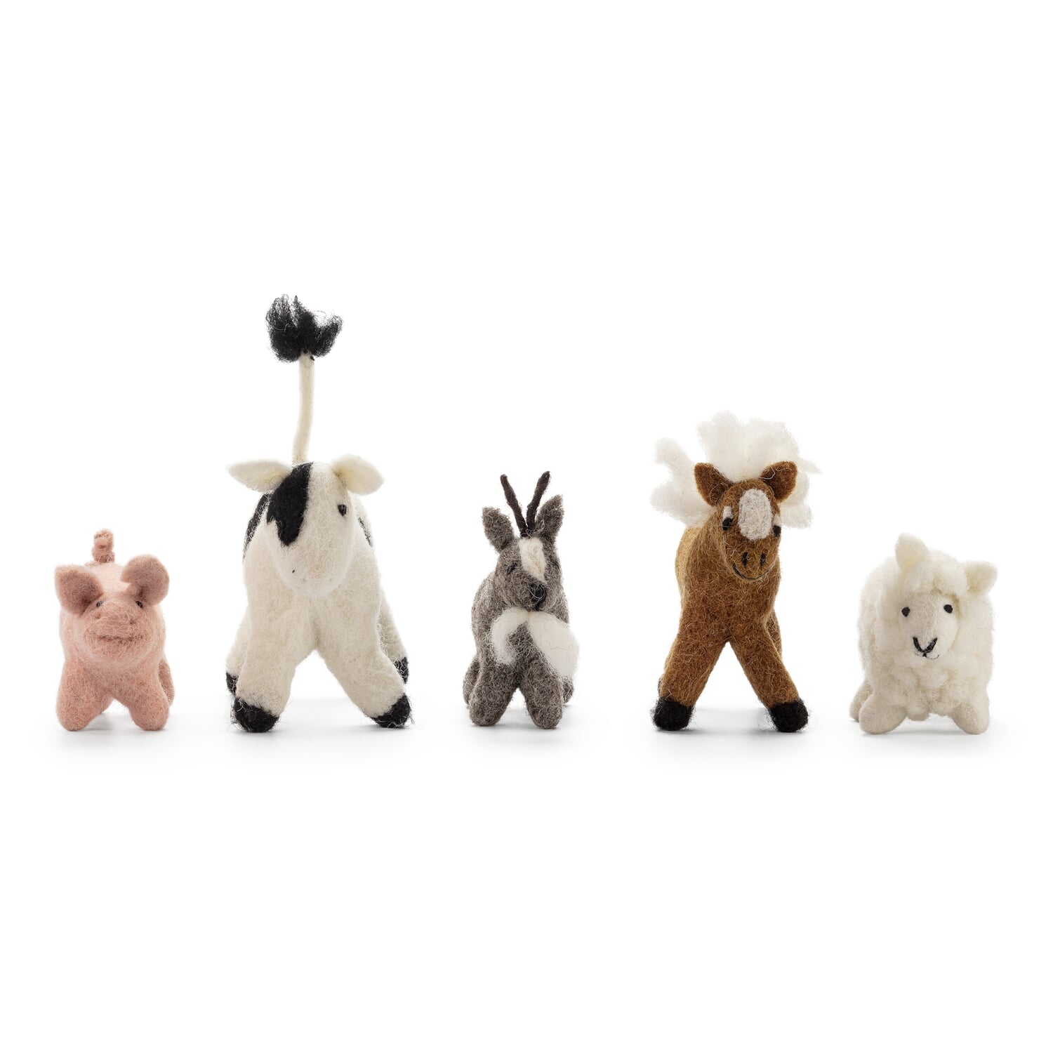 Farm animals felt