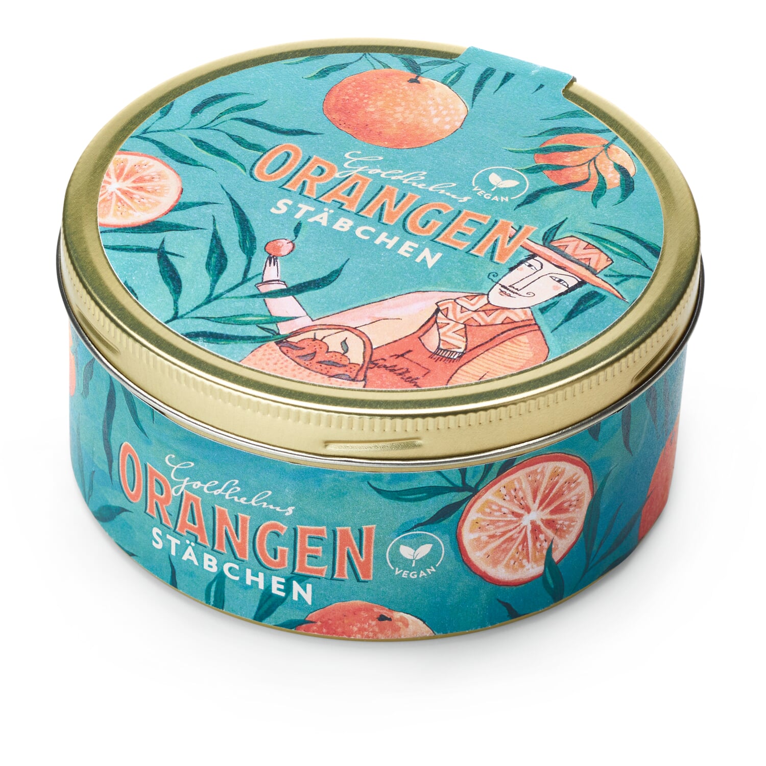 Orange sticks with chocolate