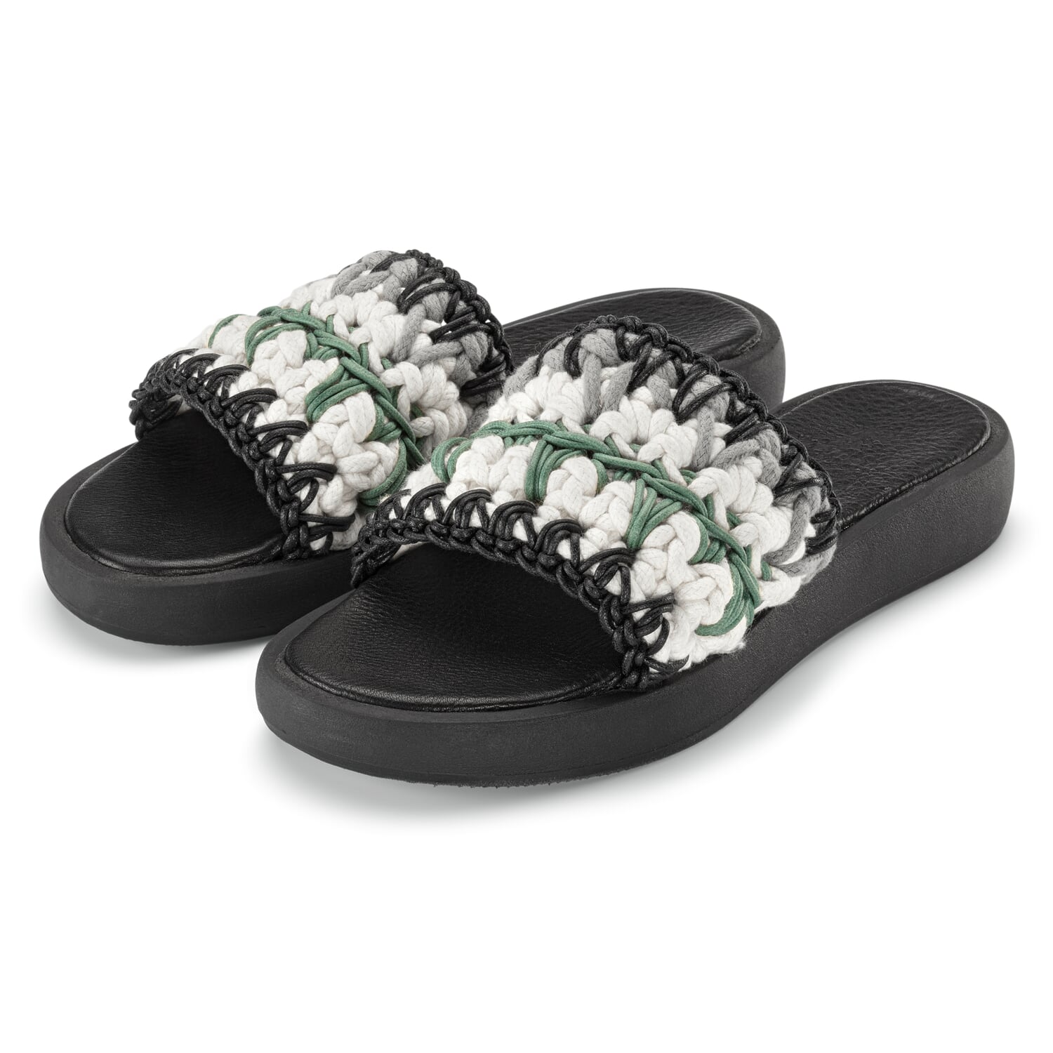 Ladies mules crochet shank