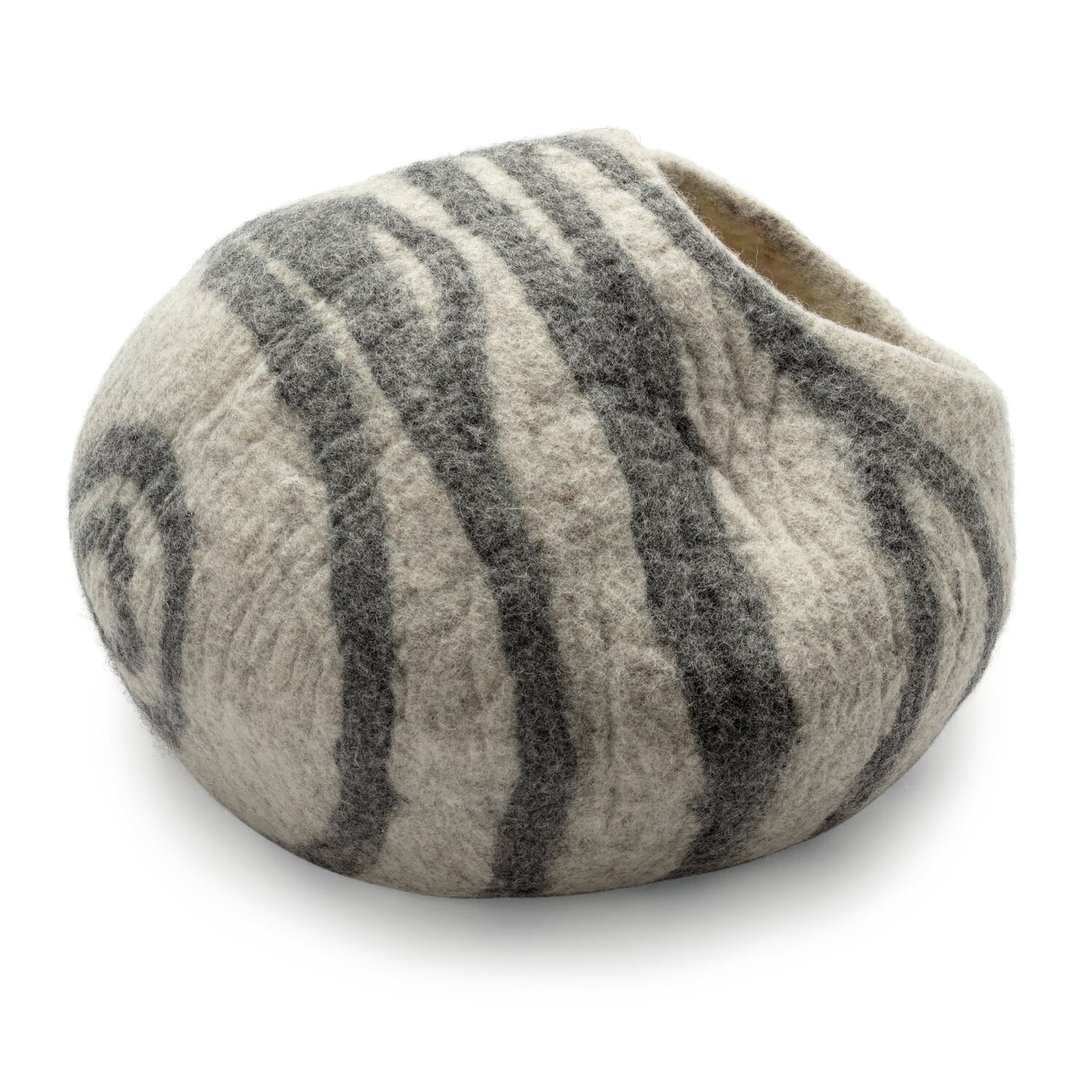 Cat cave wool felt two colors