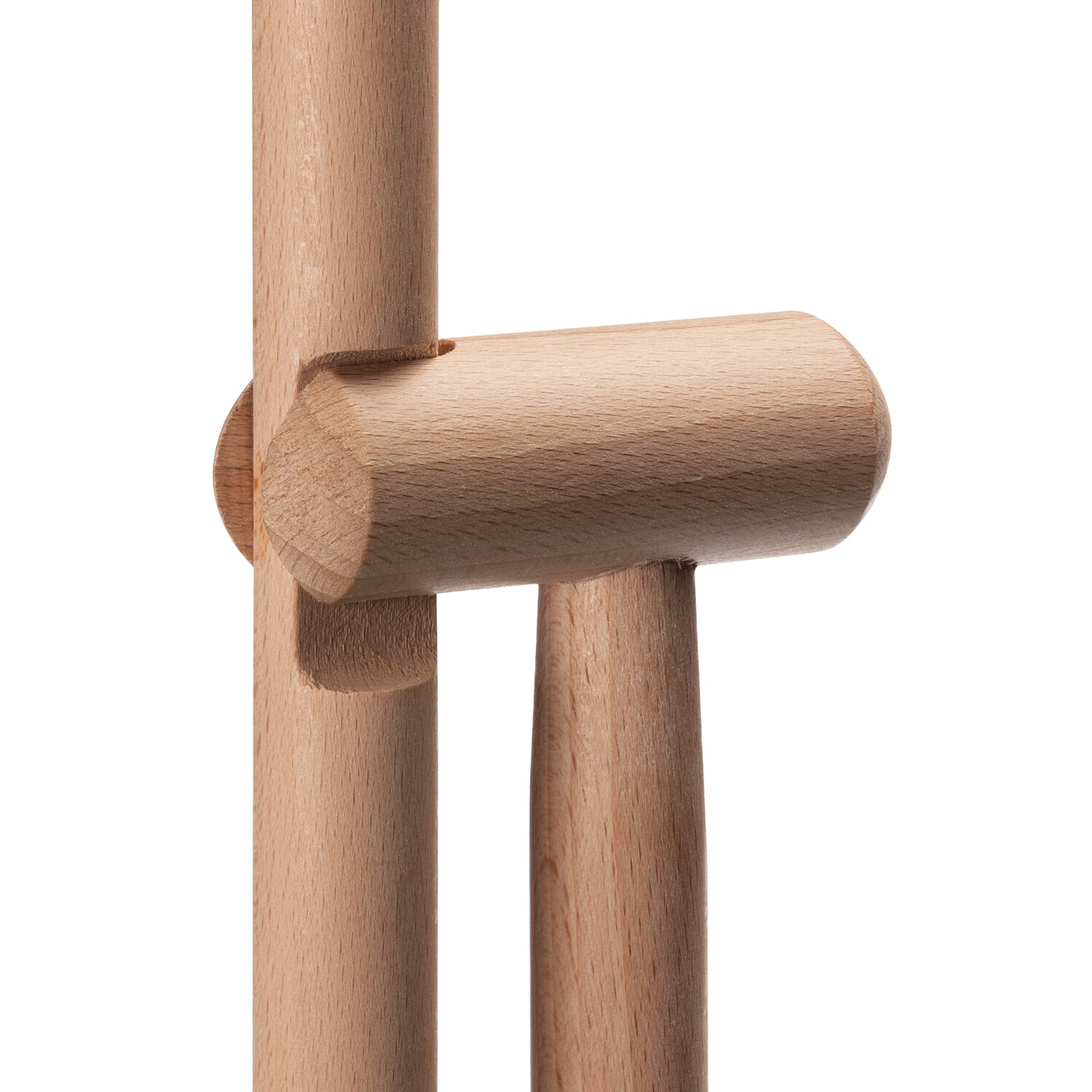 Standing sweeper set beech wood and sheet steel