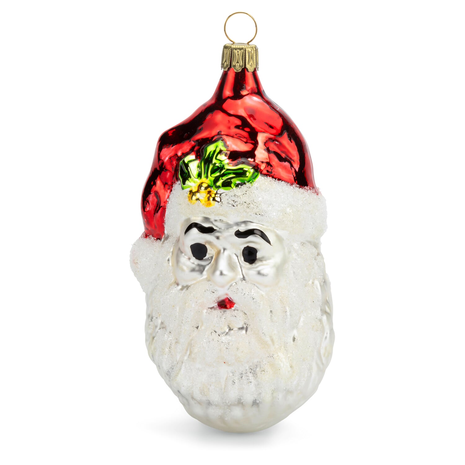 Christmas tree ornaments mouth blown Santa Claus