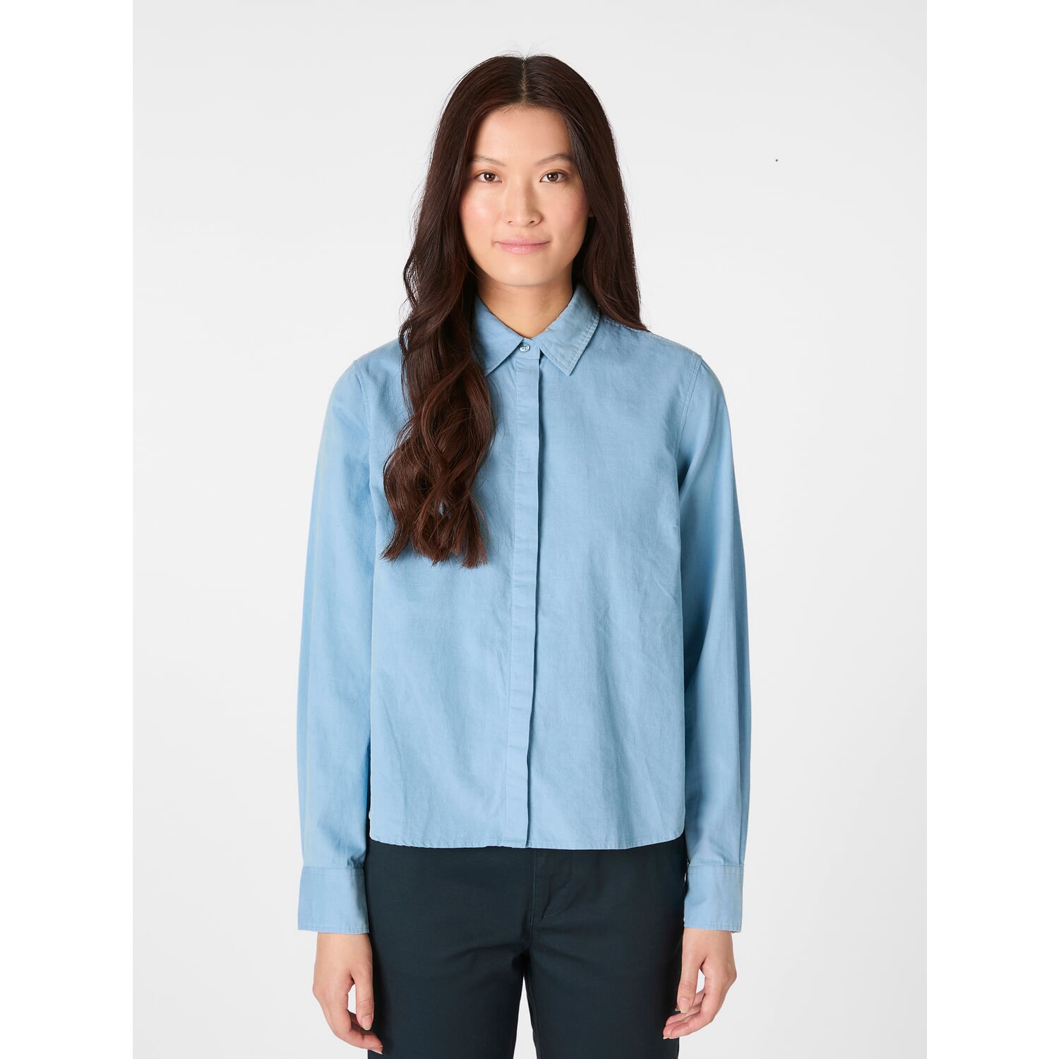 Ladies blouse fine corduroy