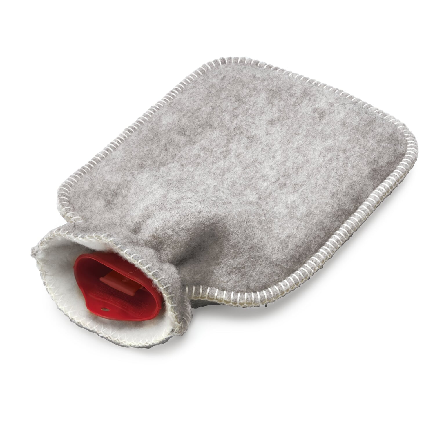 Hot water bottle cover virgin wool