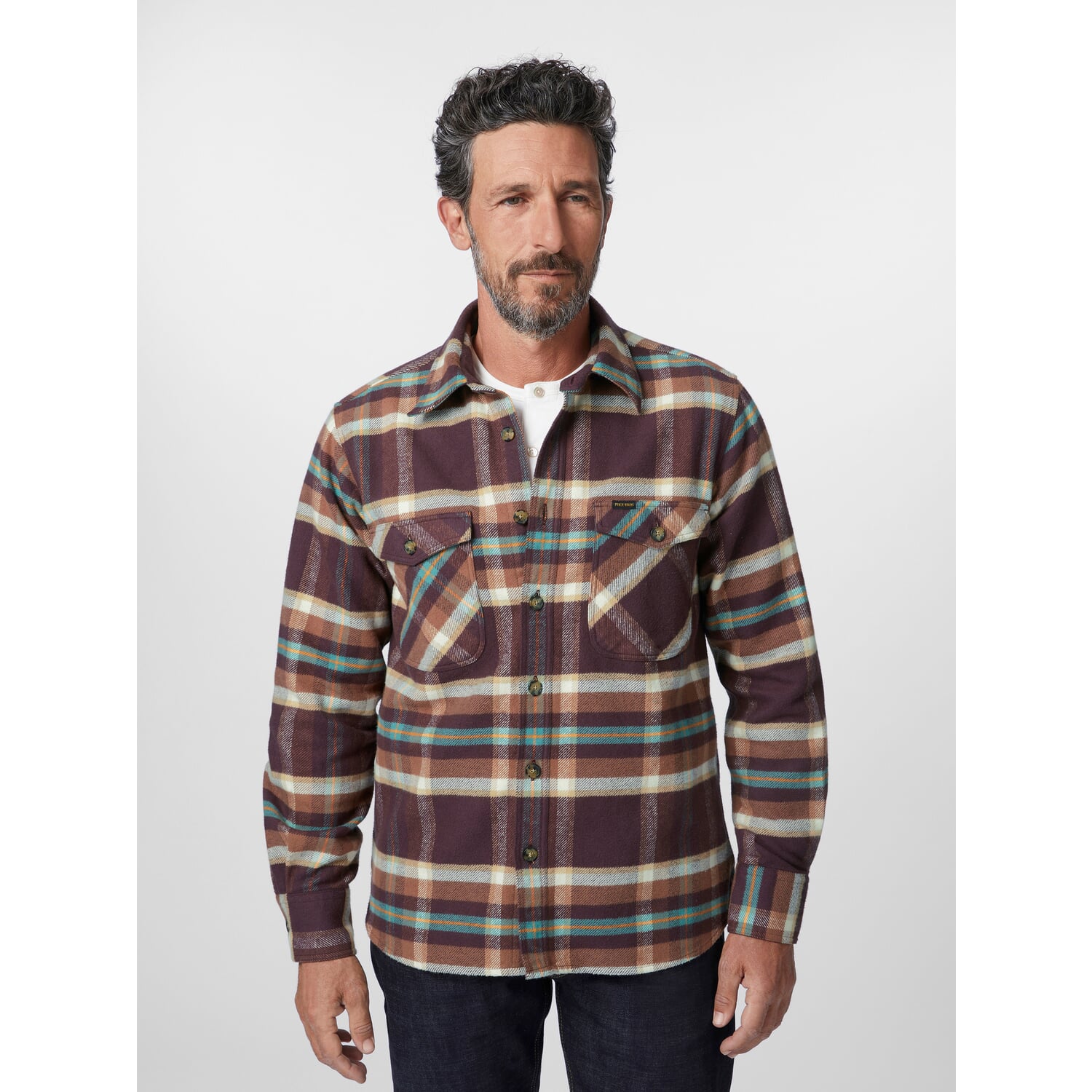 Men's flannel shirt 1943 plaid